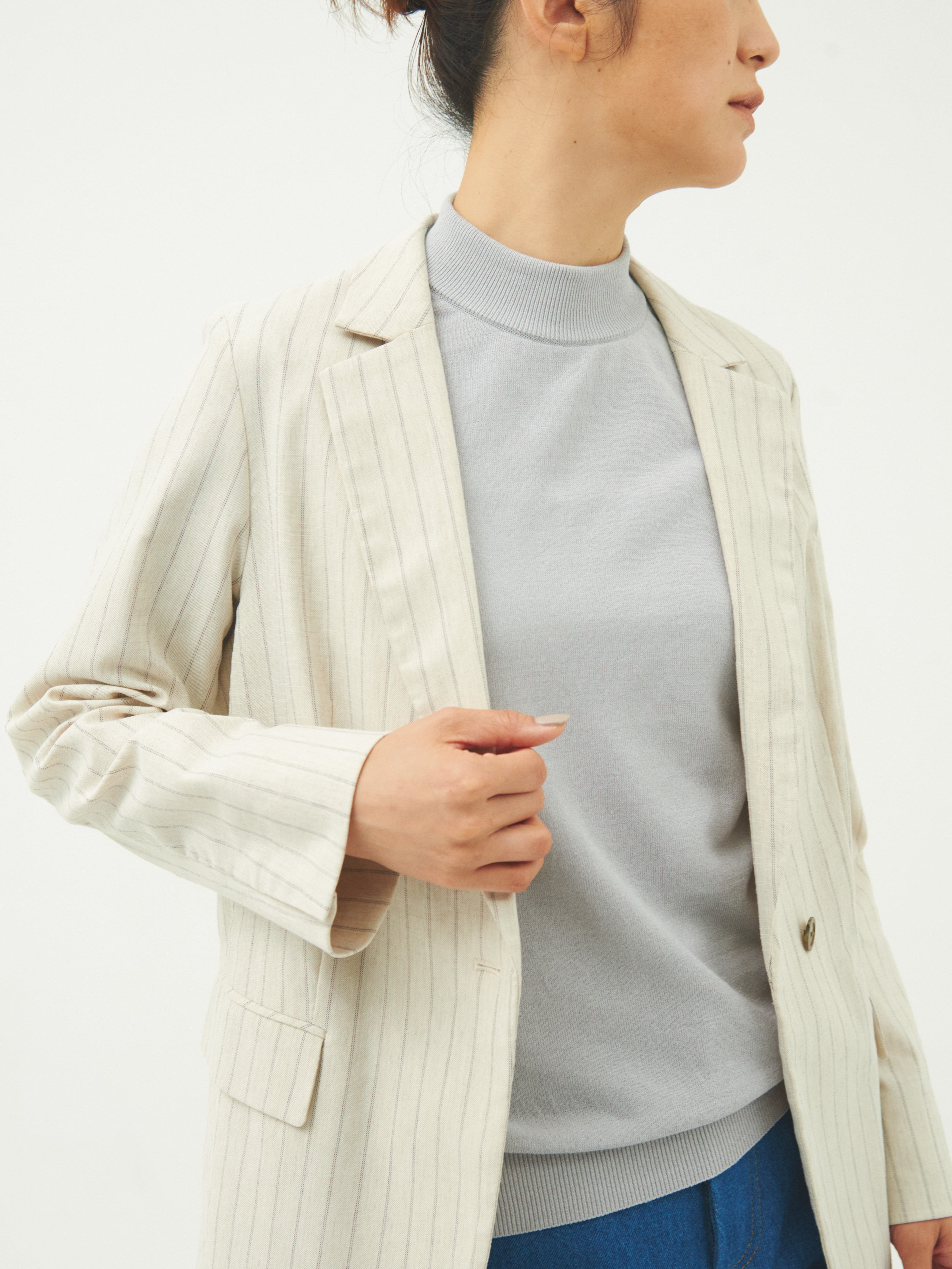 【WOMEN】ICE COTTON MOCKNECK