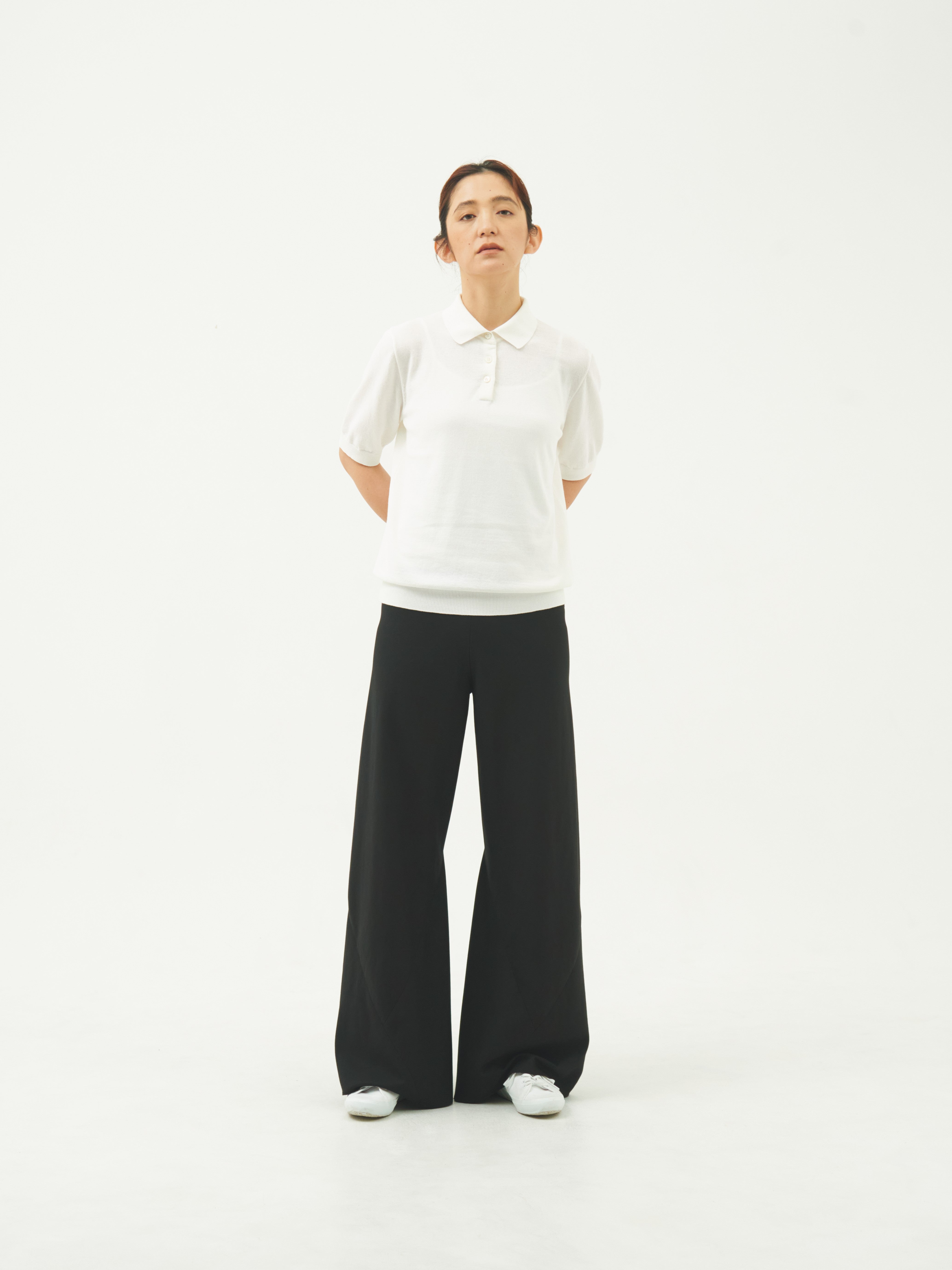 【WOMEN】ICE COTTON POLONECK