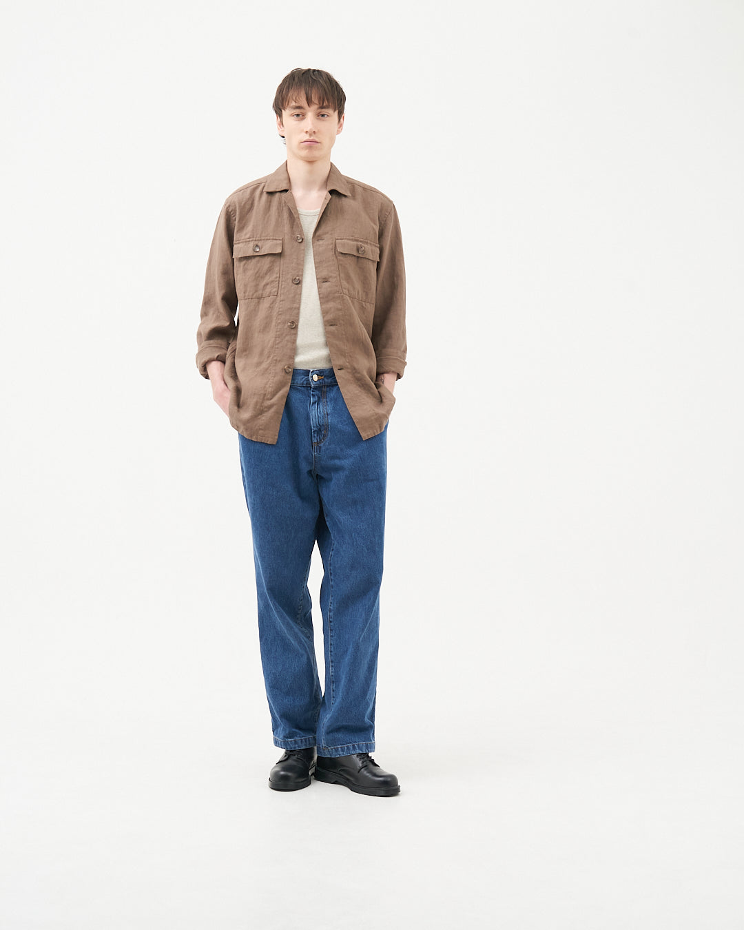 MOONCASTLE × Maker`s Shirt 鎌倉 Linen Shirt Jacket