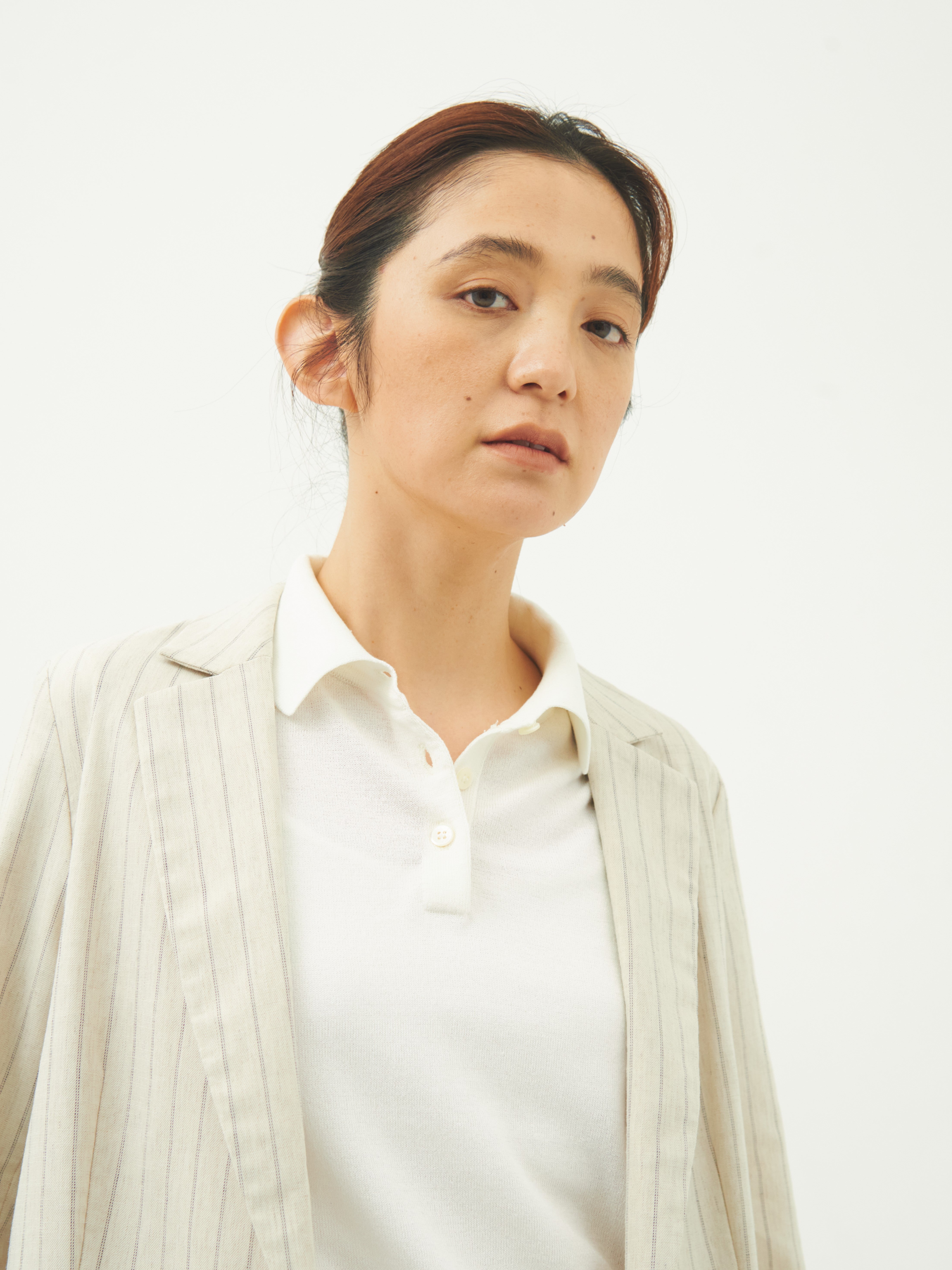 【WOMEN】ICE COTTON POLONECK