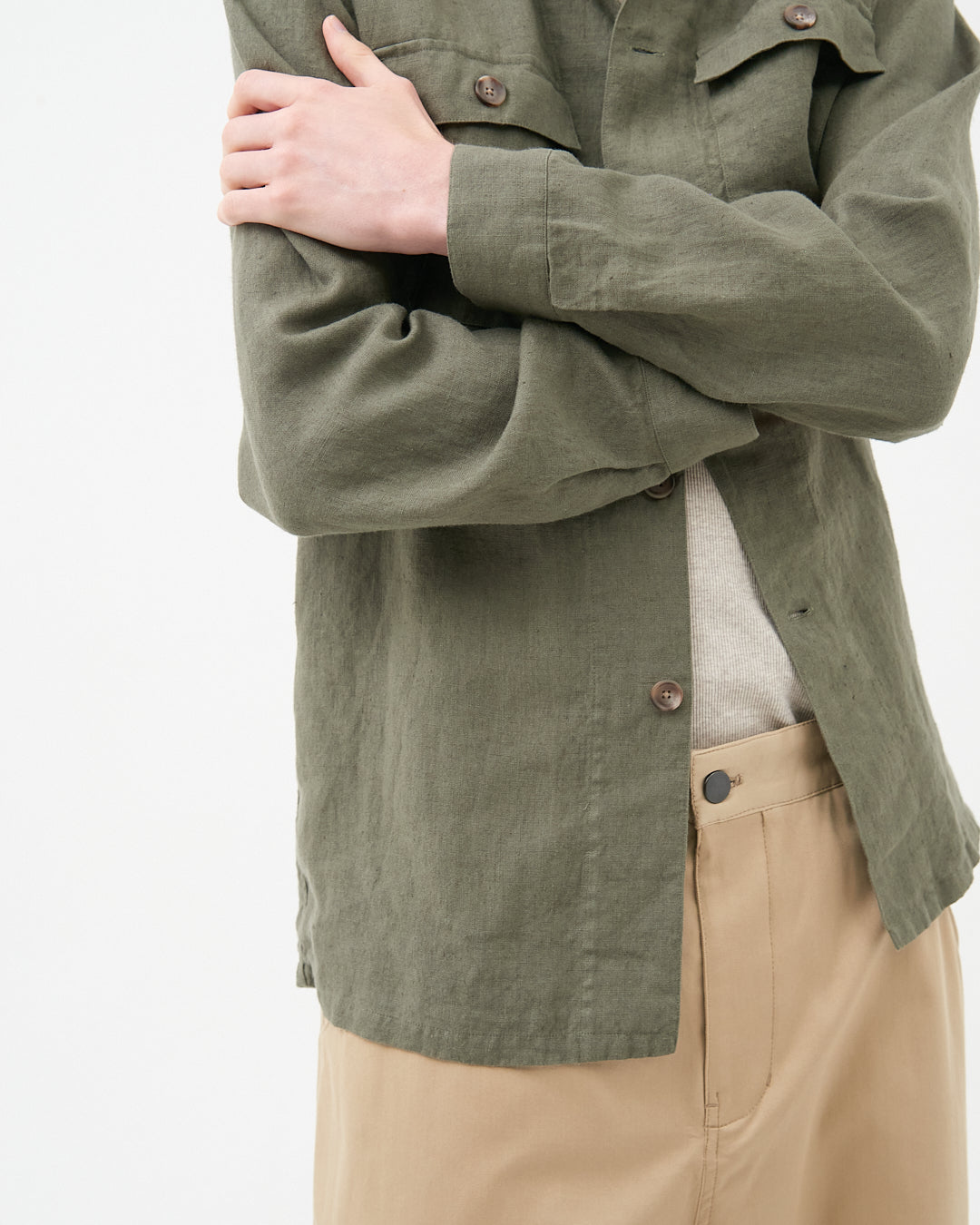 MOONCASTLE × Maker`s Shirt 鎌倉 Linen Shirt Jacket
