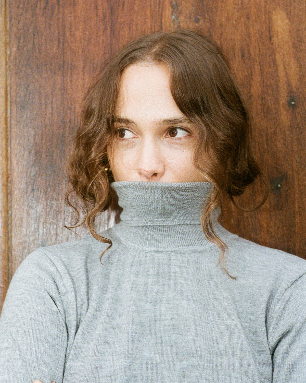 【WOMEN】12G Lightweight Merino Wool Turtleneck