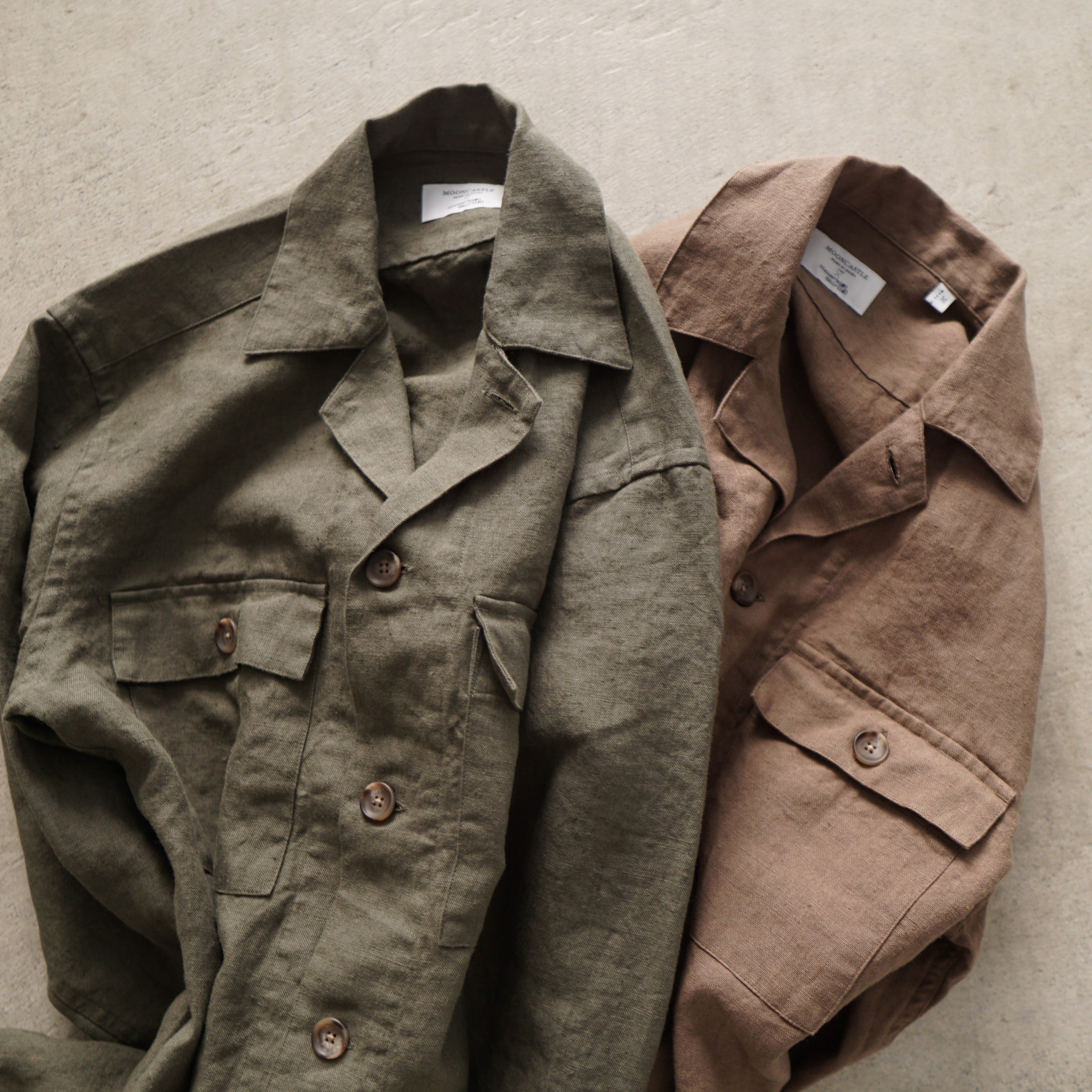 MOONCASTLE × Maker`s Shirt 鎌倉 Linen Shirt Jacket