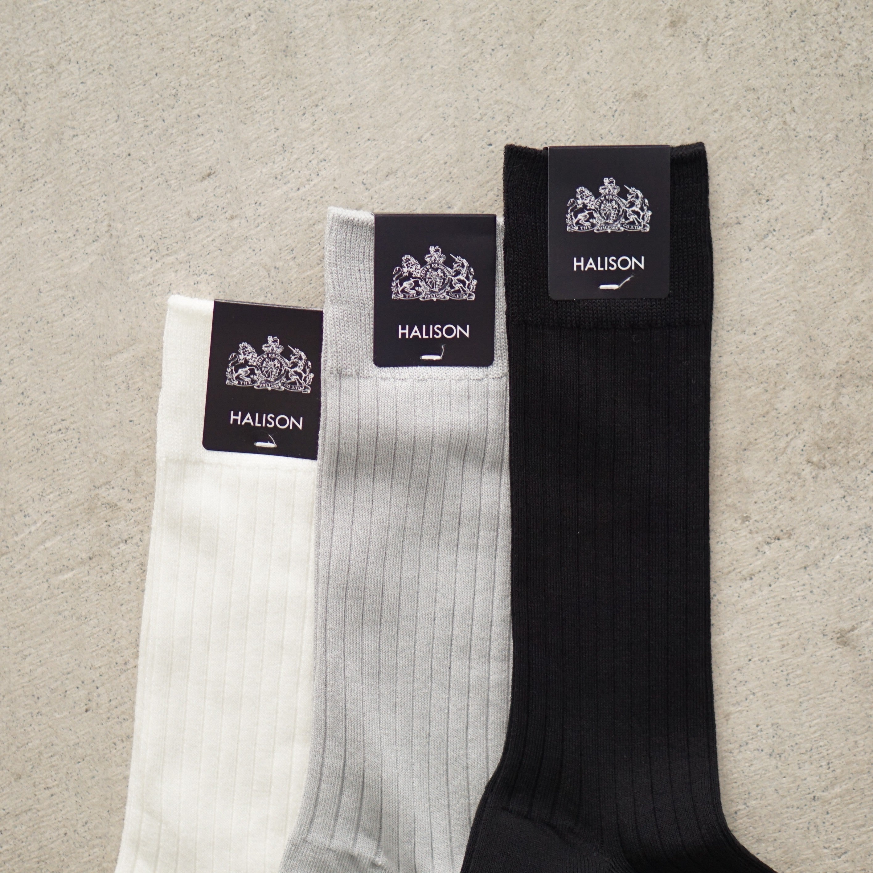 HALISON×MOONCASTLE Ice Cotton Rib Socks