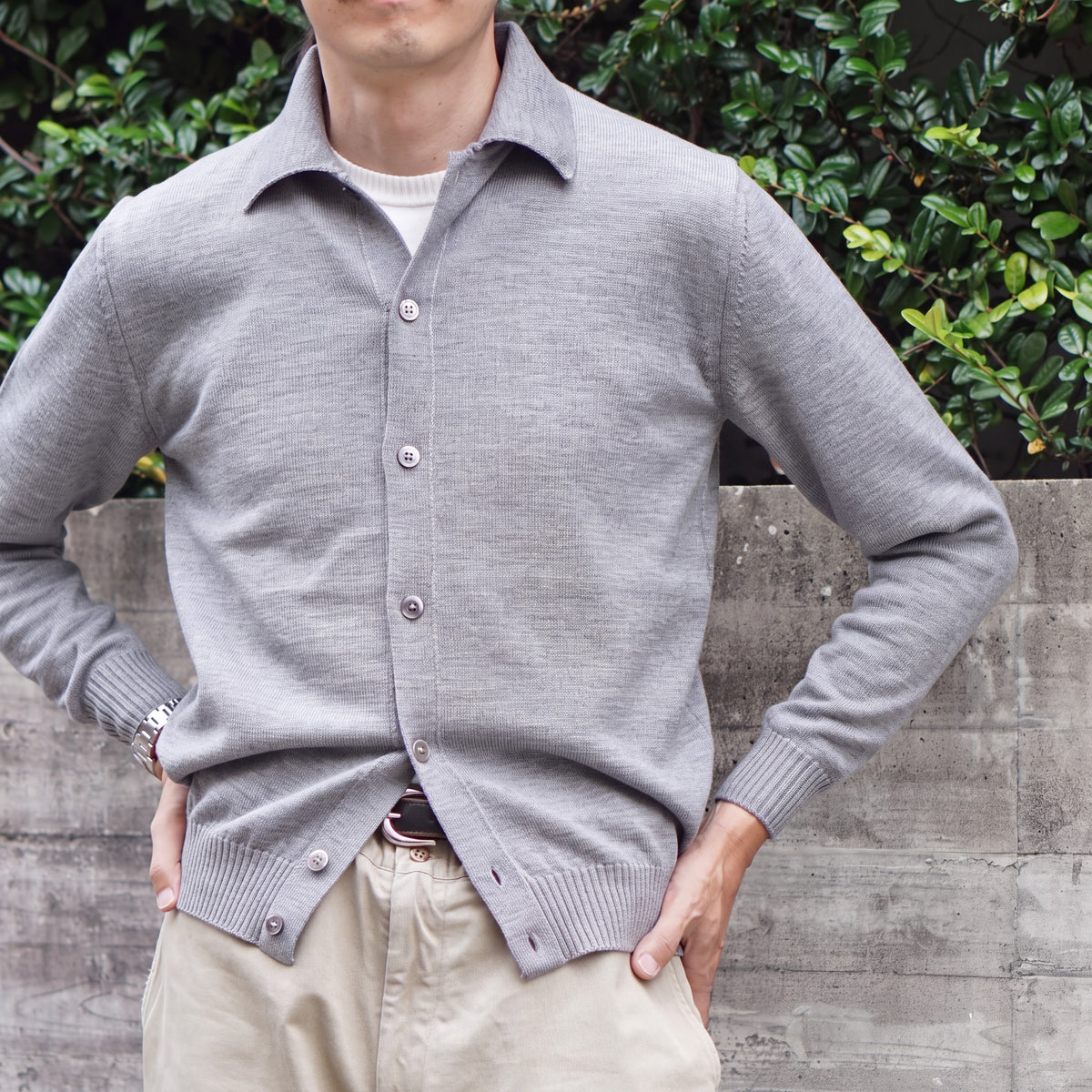 10G MERINO WOOL SHIRT BLOUZON