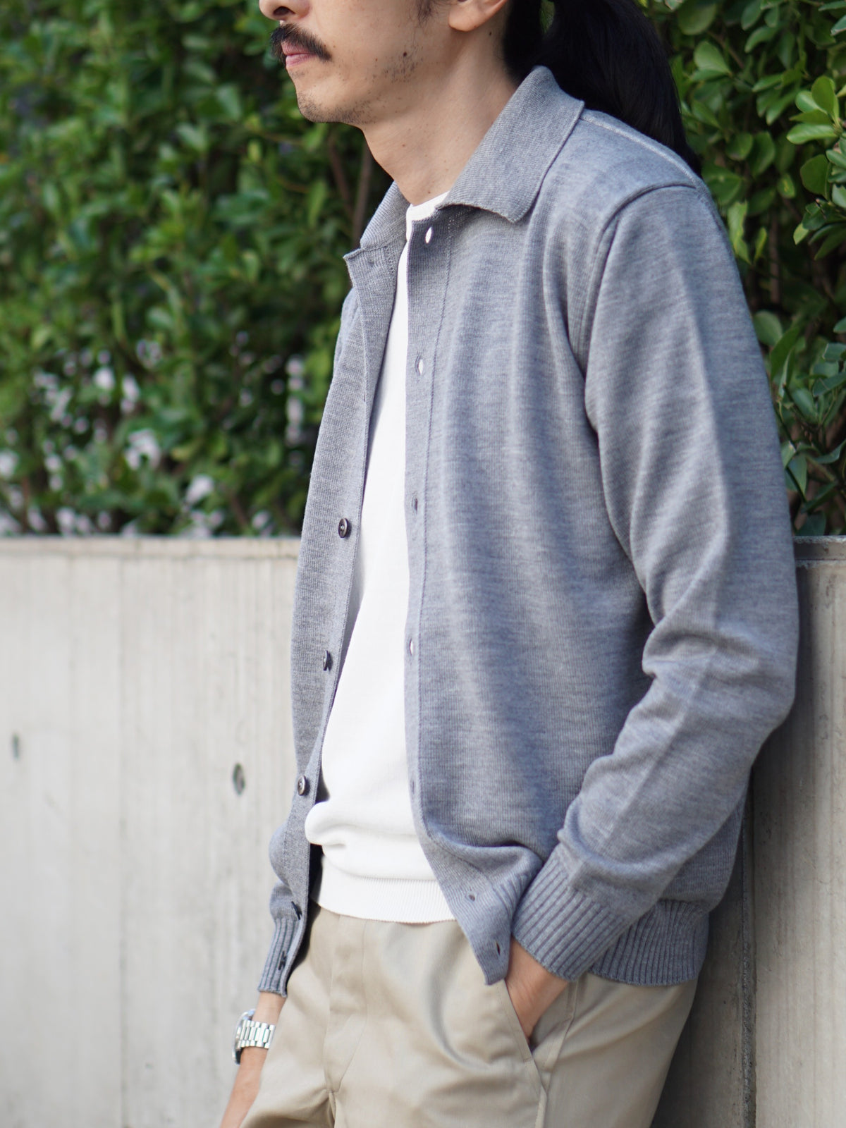 10G MERINO WOOL SHIRT BLOUZON