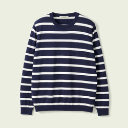 ICE COTTON BORDER LONG CREWNECK