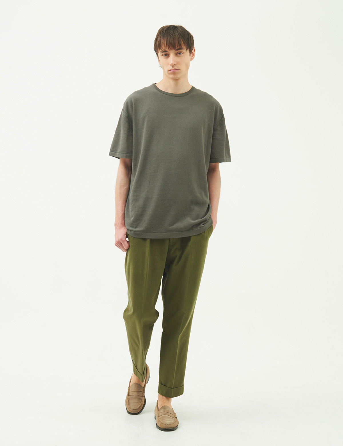 【UNISEX】ICE COTTON RELAX CREWNECK