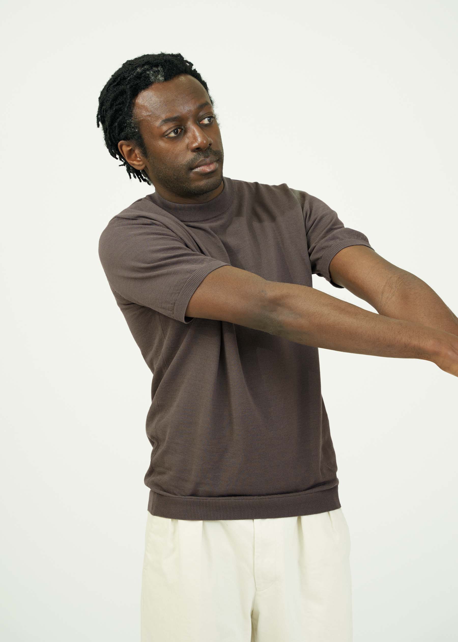 ICE COTTON MOCK NECK