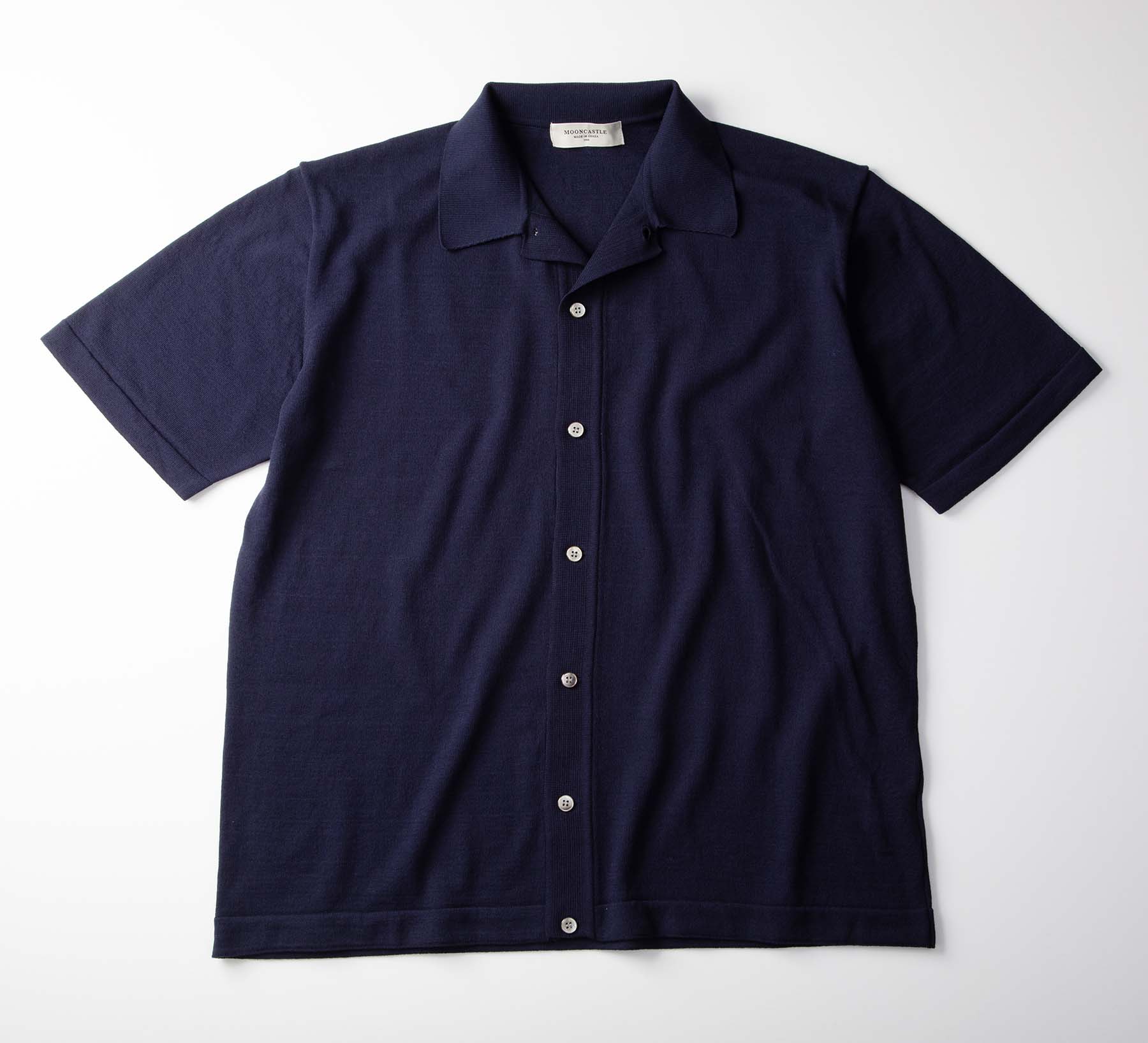 ICE COTTON OPEN COLLAR SHIRT – MOONCASTLE公式オンラインストア