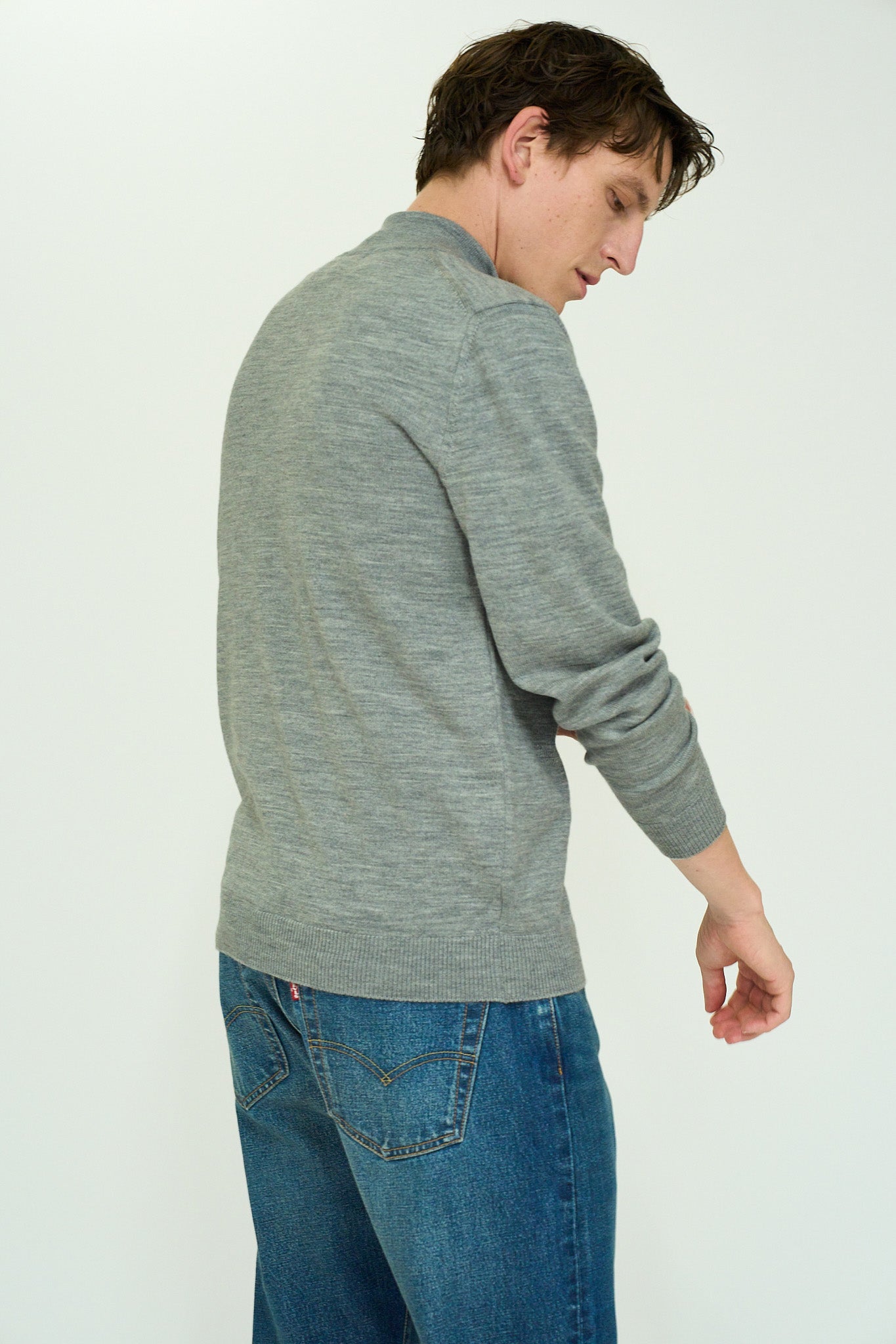 10G Merino Wool  Full-Zip Blouzon