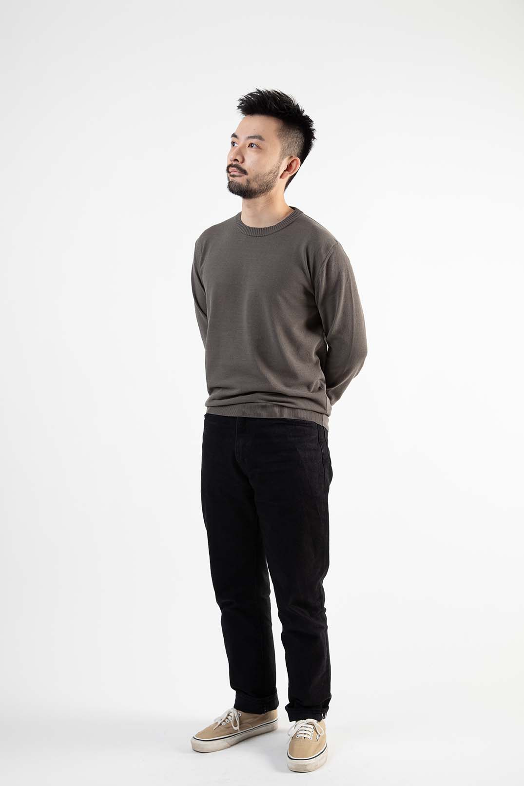 ICE COTTON LONG CREWNECK