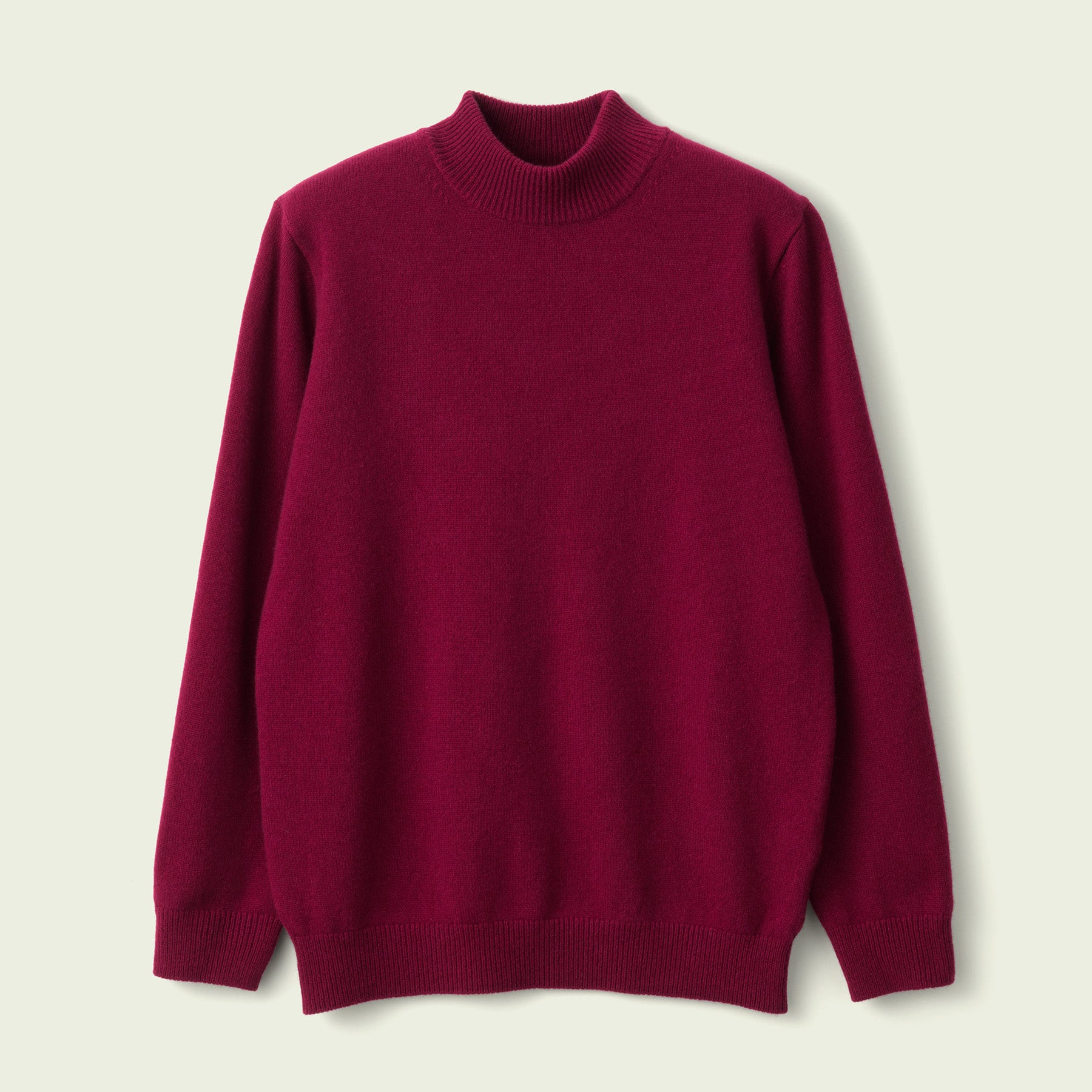 CASHMERE SILK WOOL MOCKNECK