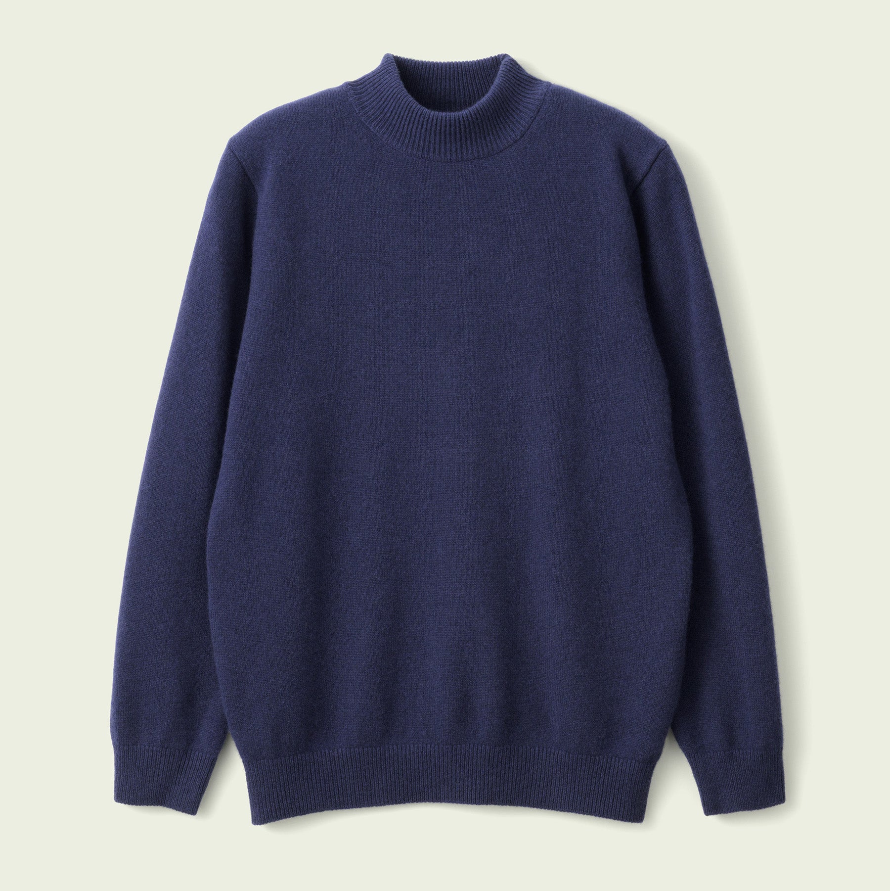 CASHMERE SILK WOOL MOCKNECK