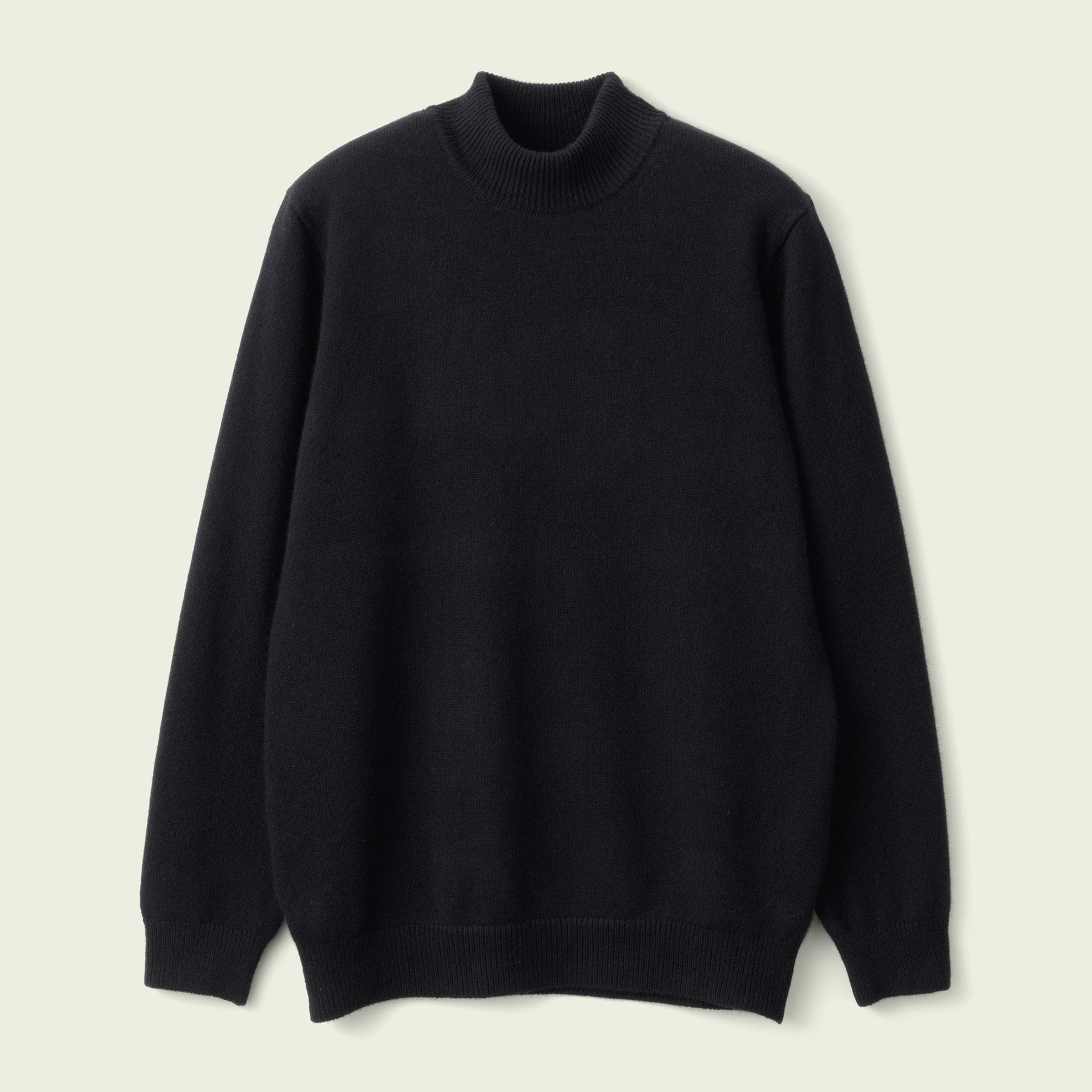CASHMERE SILK WOOL MOCKNECK