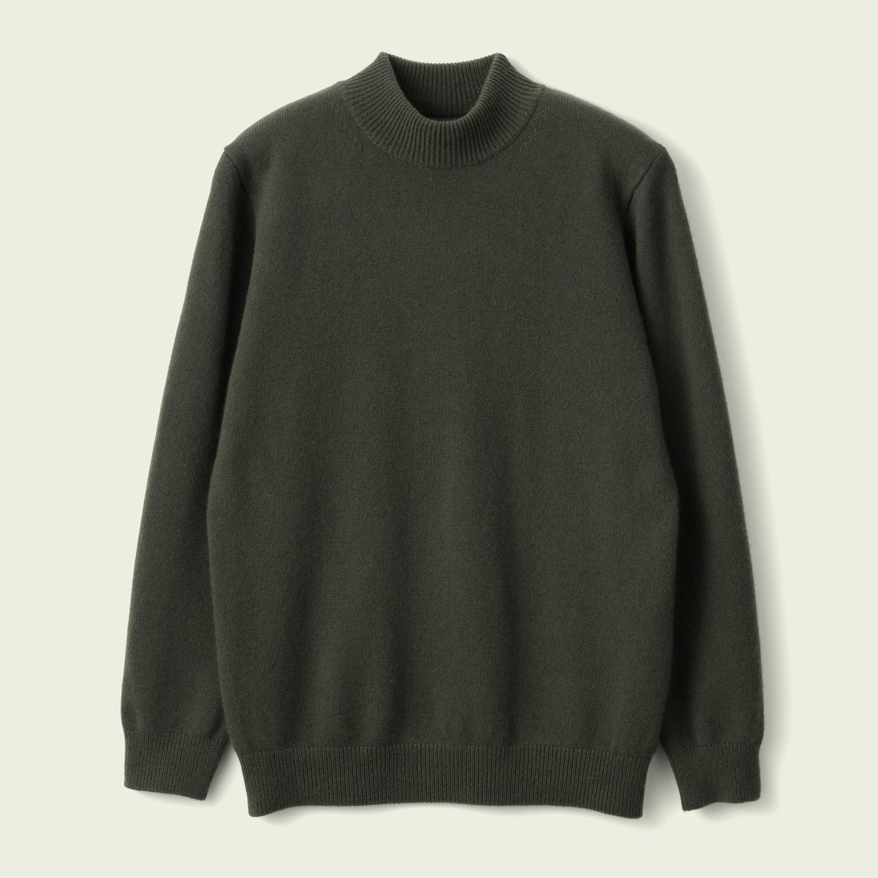 CASHMERE SILK WOOL MOCKNECK
