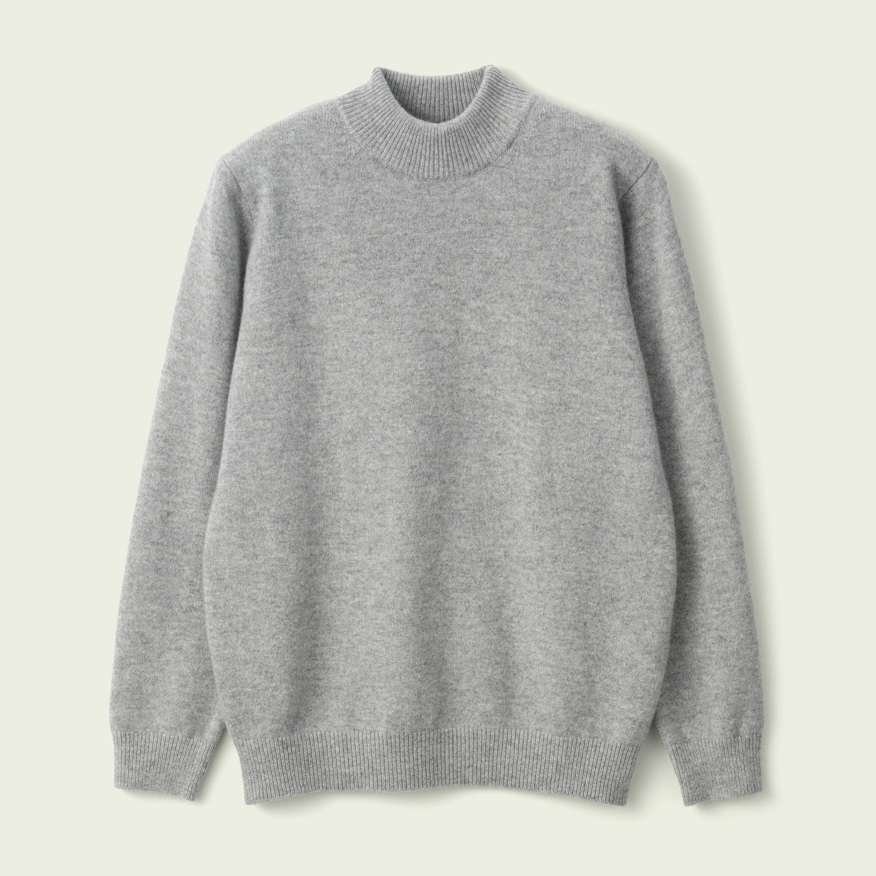 CASHMERE SILK WOOL MOCKNECK