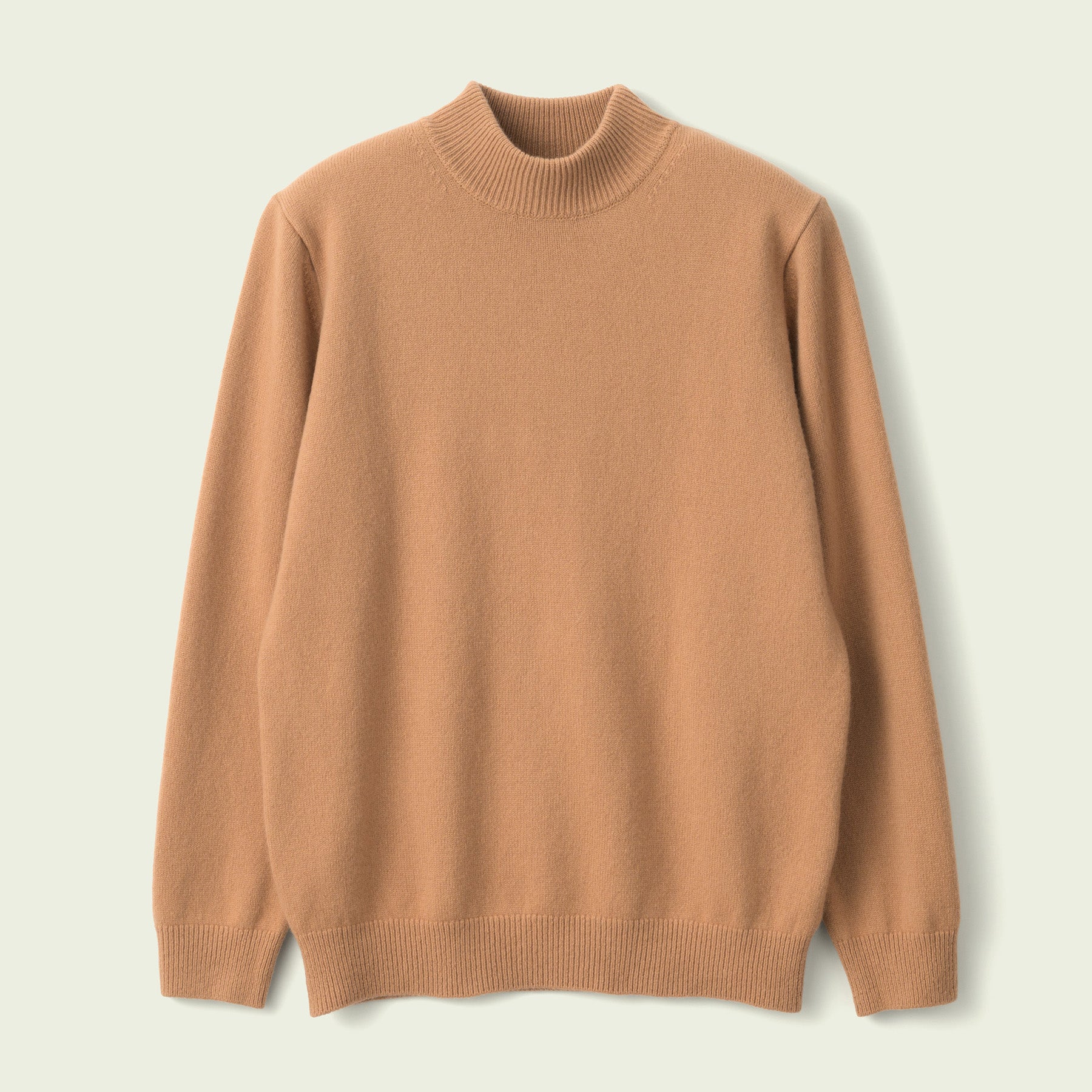 CASHMERE SILK WOOL MOCKNECK