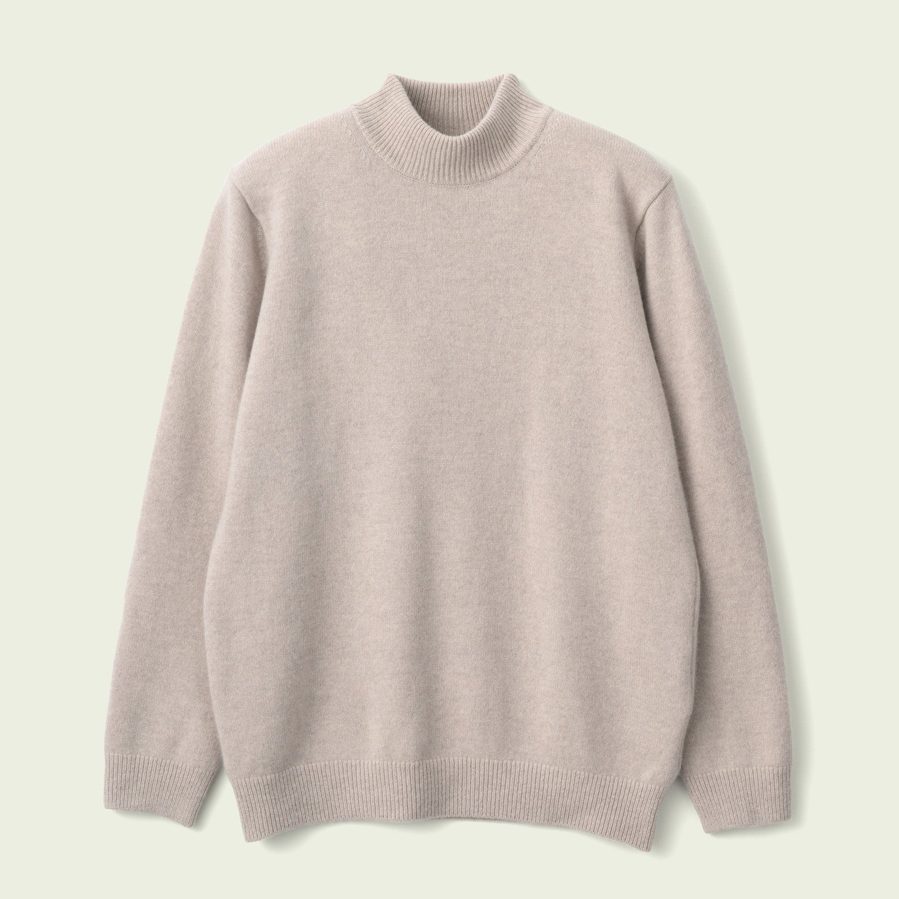 CASHMERE SILK WOOL MOCKNECK