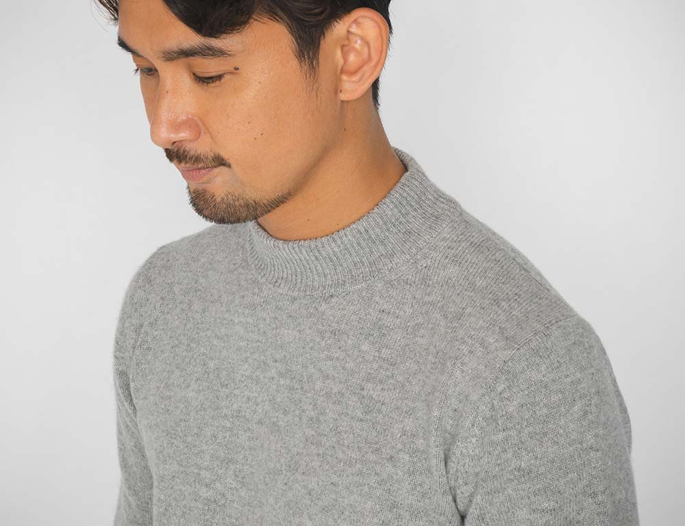 CASHMERE SILK WOOL MOCKNECK – MOONCASTLE公式オンラインストア