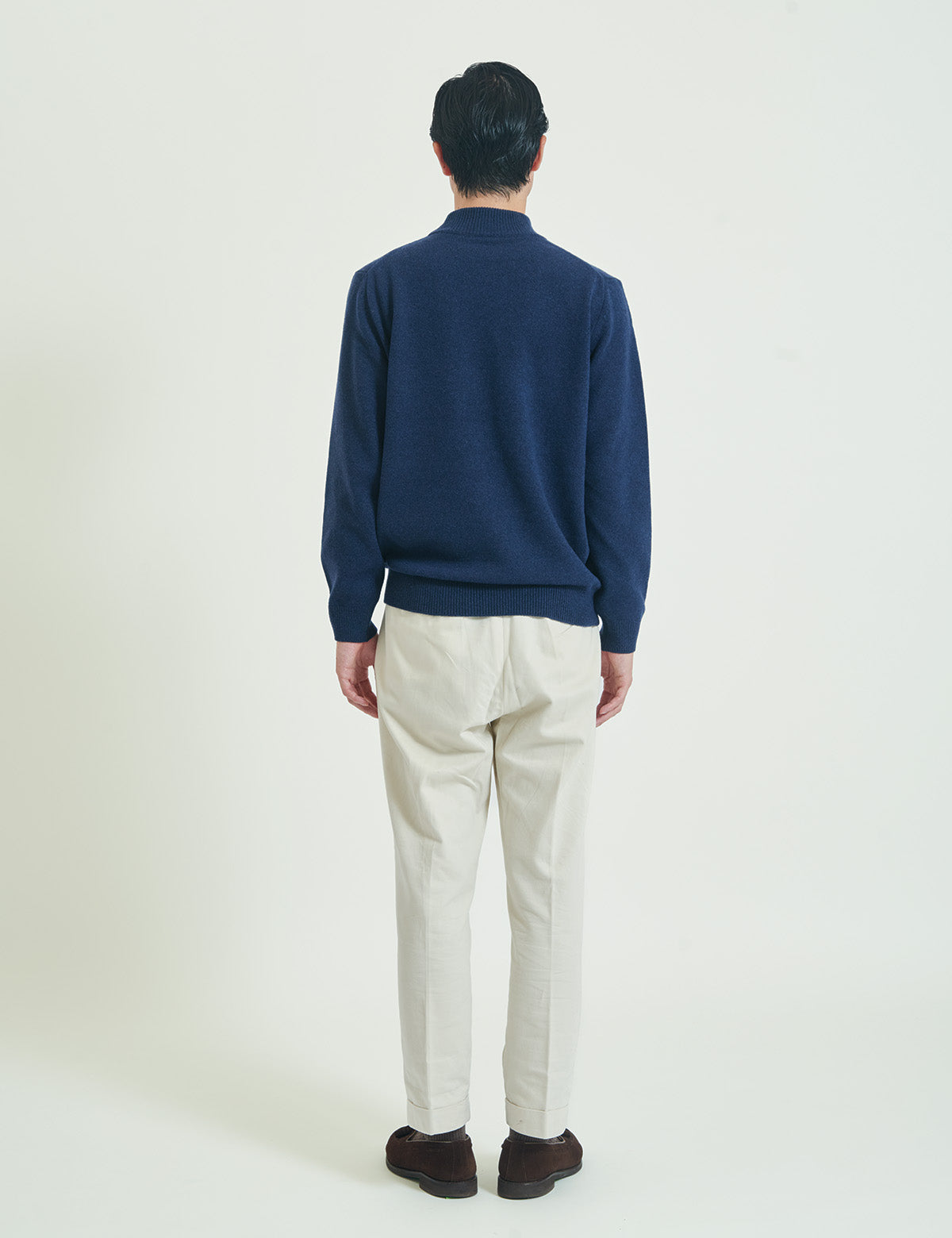 CASHMERE SILK WOOL MOCKNECK