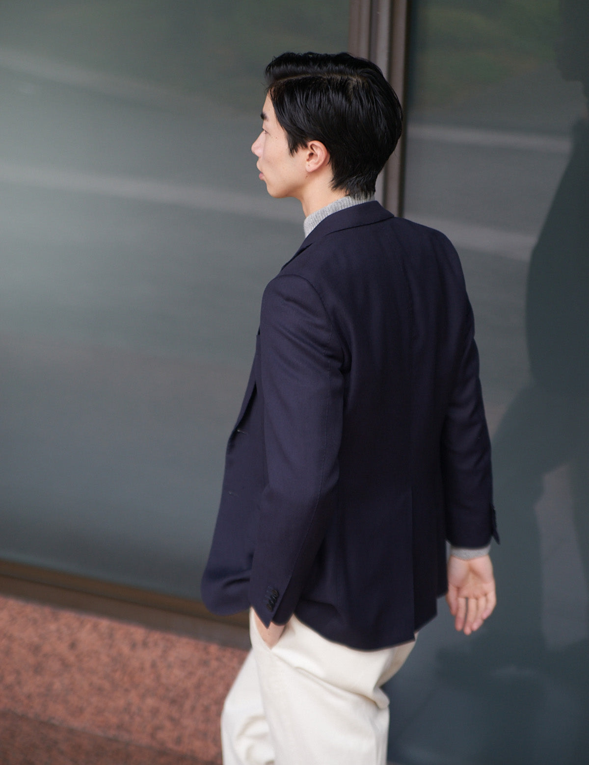 CASHMERE SILK WOOL MOCKNECK