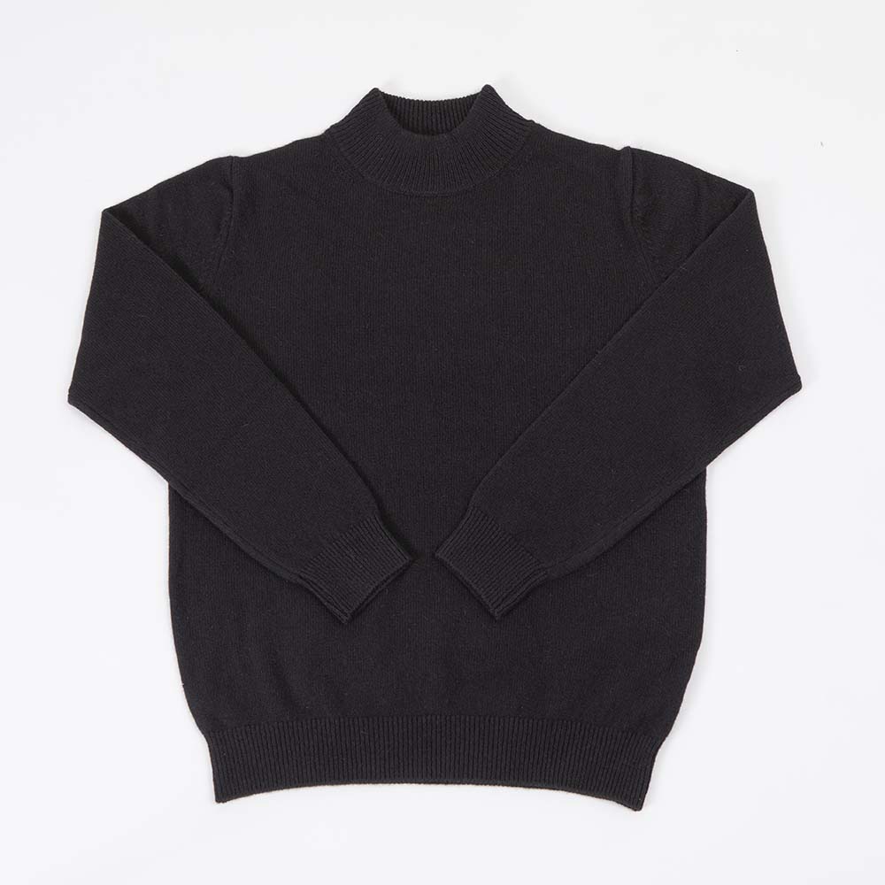 CASHMERE SILK WOOL MOCKNECK