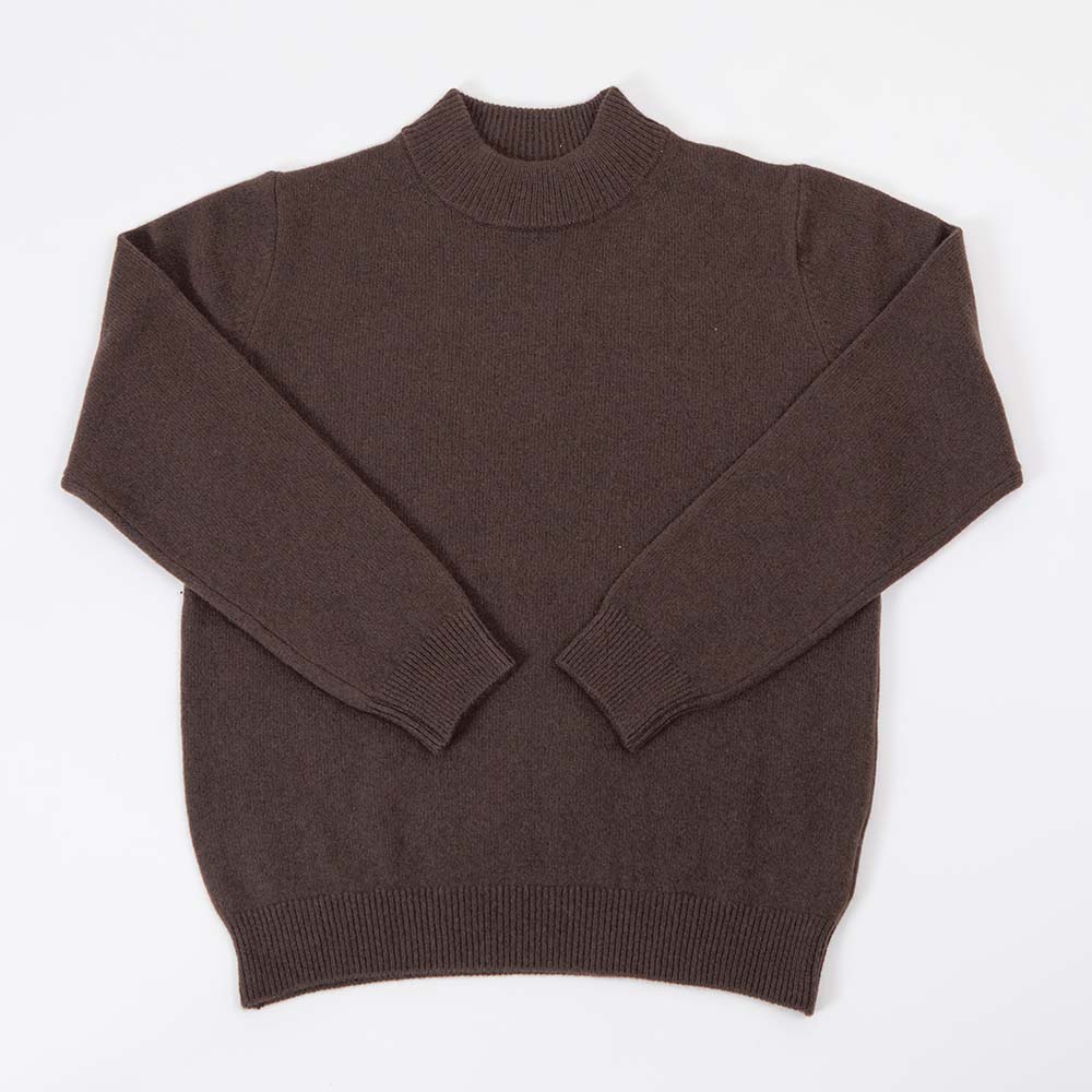 CASHMERE SILK WOOL MOCKNECK