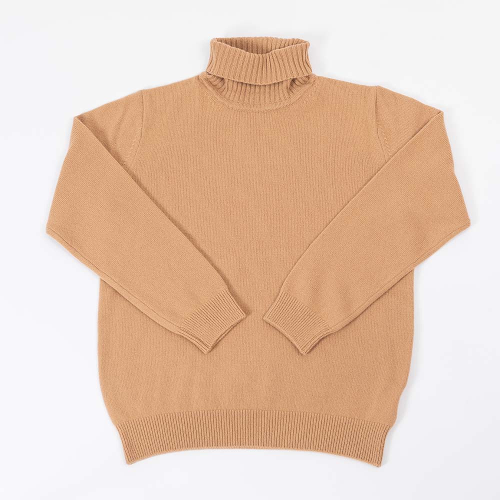 CASHMERE SILK WOOL TURTLENECK