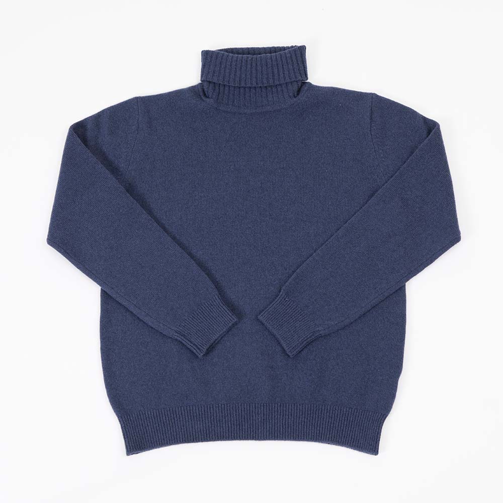 CASHMERE SILK WOOL TURTLENECK