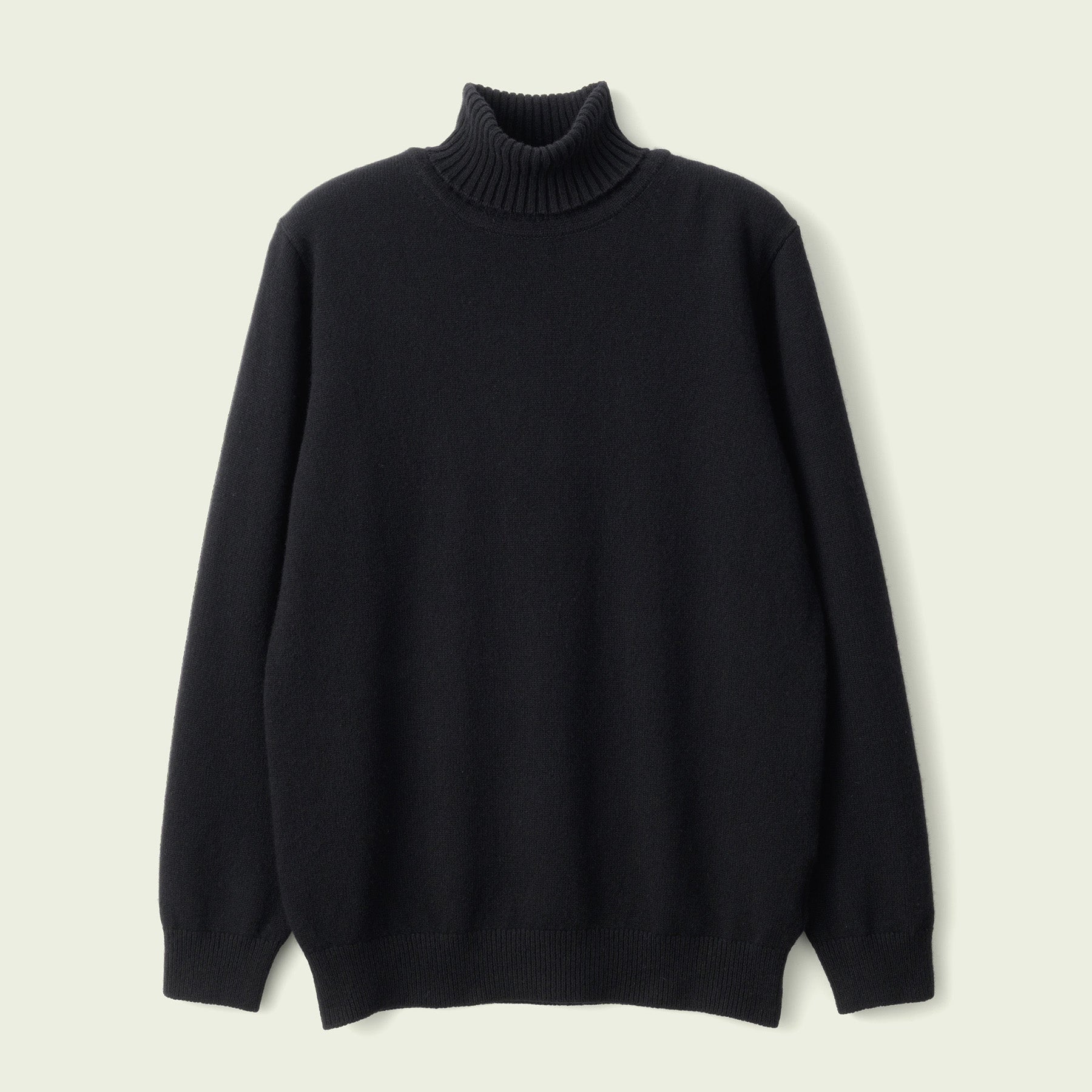 CASHMERE SILK WOOL TURTLENECK