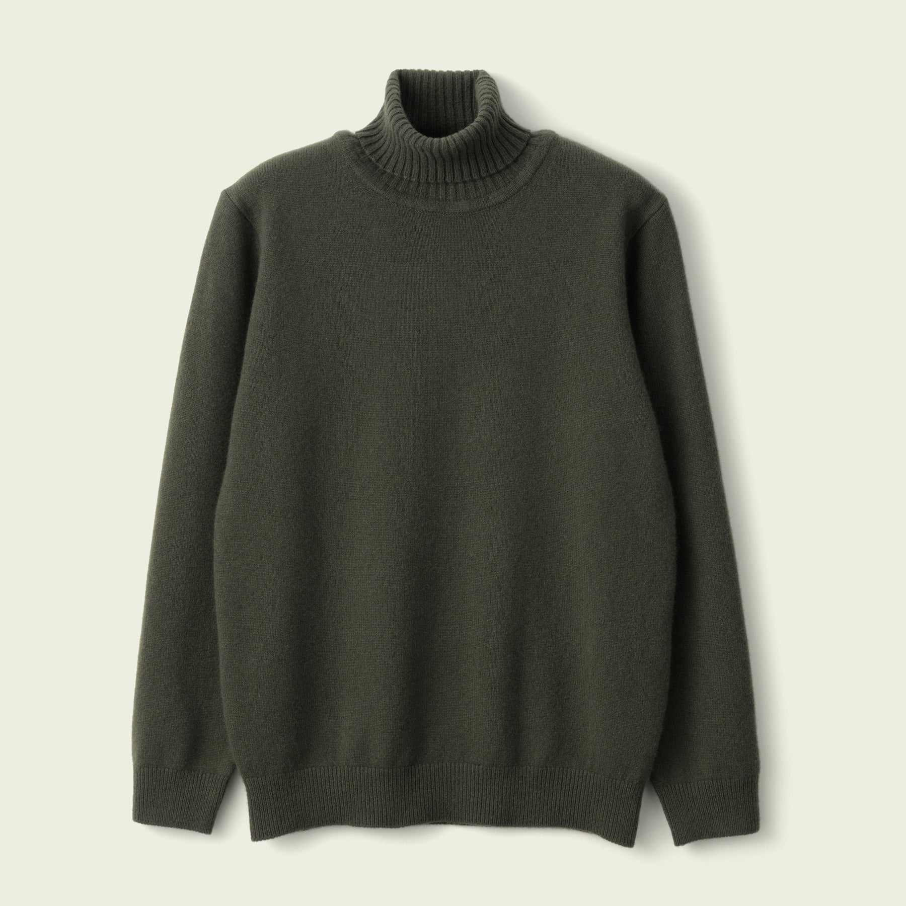 CASHMERE SILK WOOL TURTLENECK