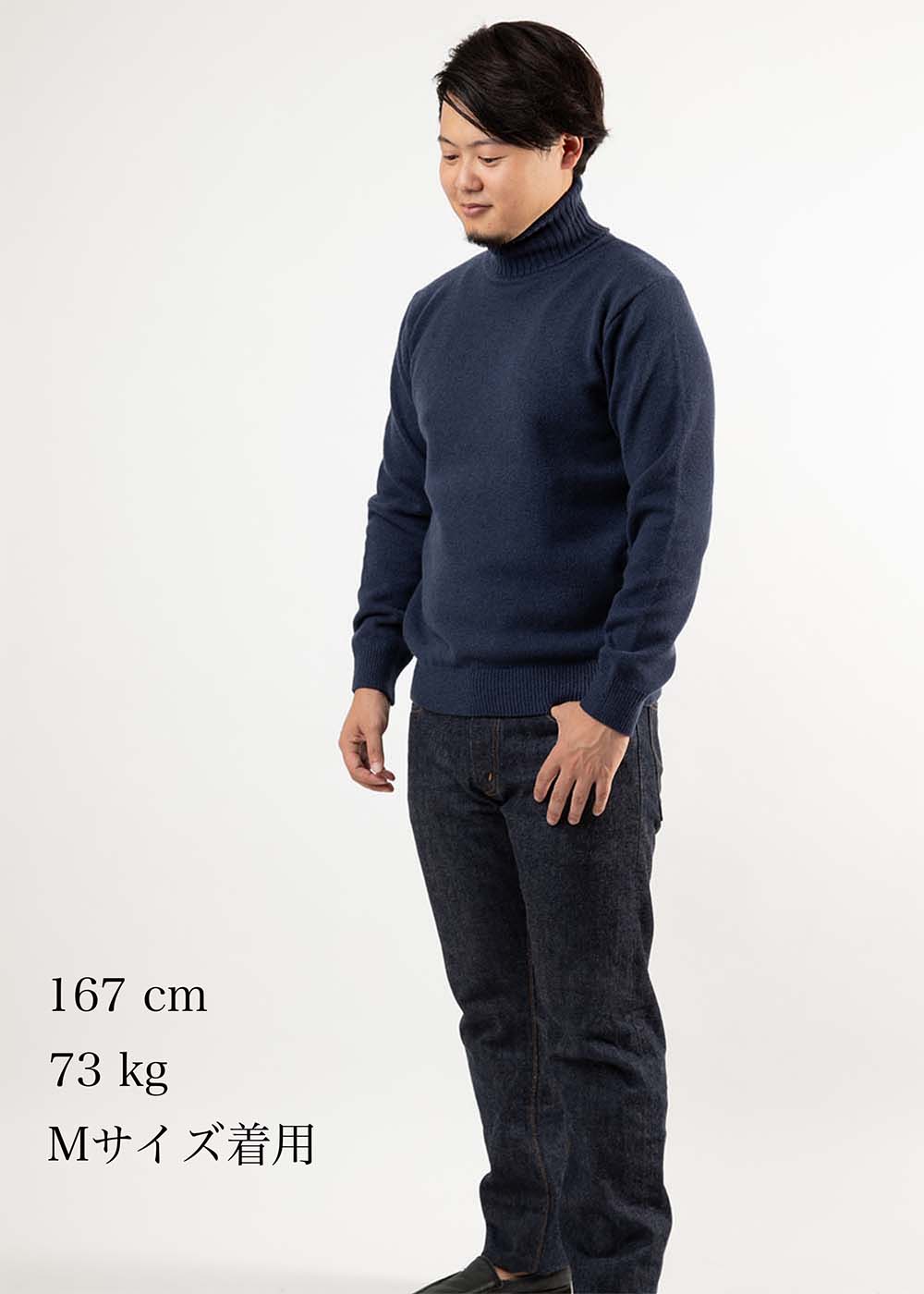 CASHMERE SILK WOOL TURTLENECK