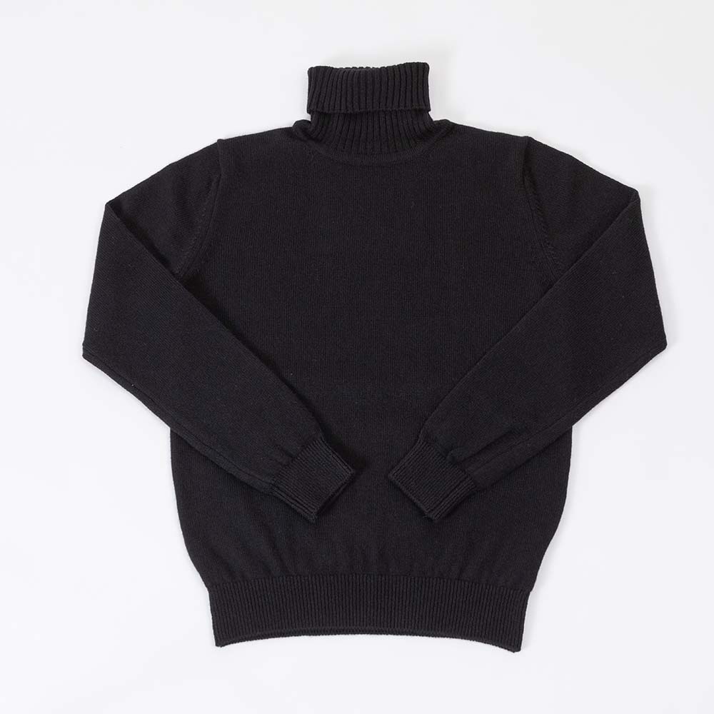 CASHMERE SILK WOOL TURTLENECK