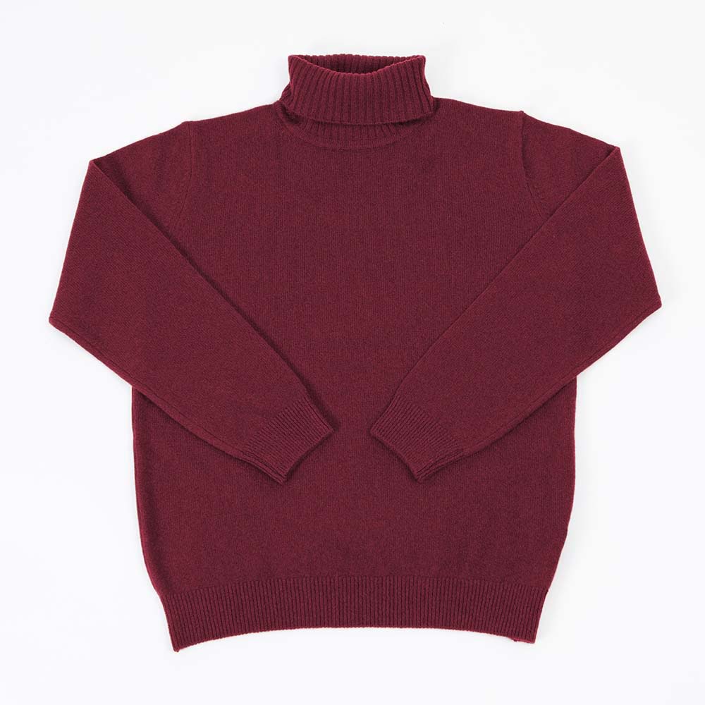 CASHMERE SILK WOOL TURTLENECK