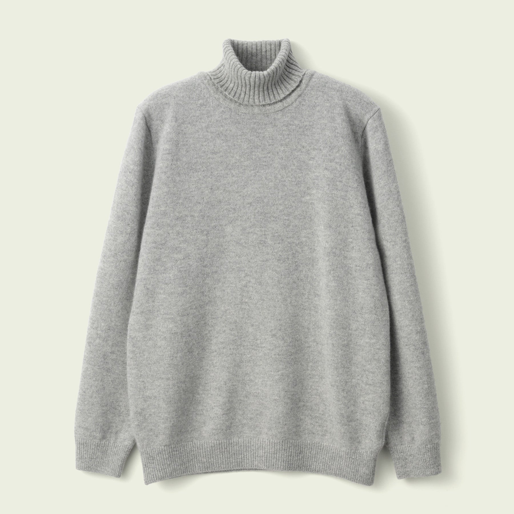 CASHMERE SILK WOOL TURTLENECK
