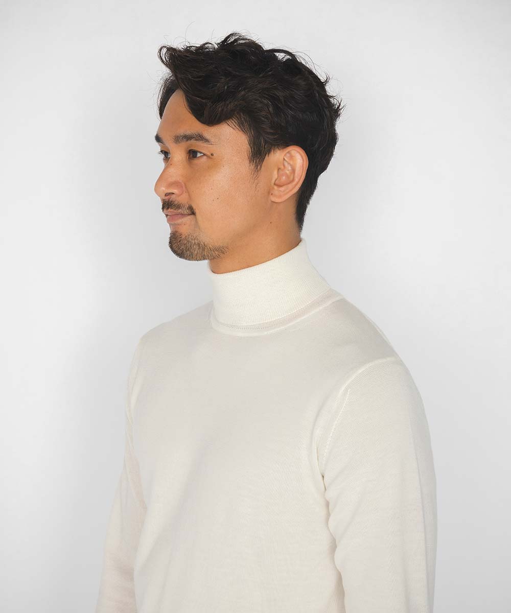 【美品】JOSE MOON TURTLE KNIT ウールタートルニット JOSE MOON ニット セーター MOHAIR HOLEDROP KNIT/モヘアホール