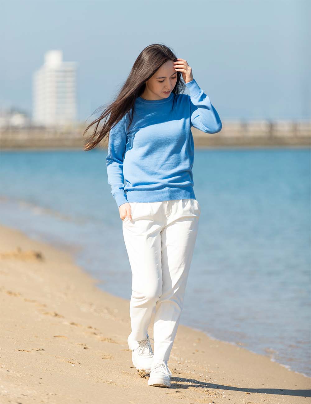 WOOL LADIES CREWNECK