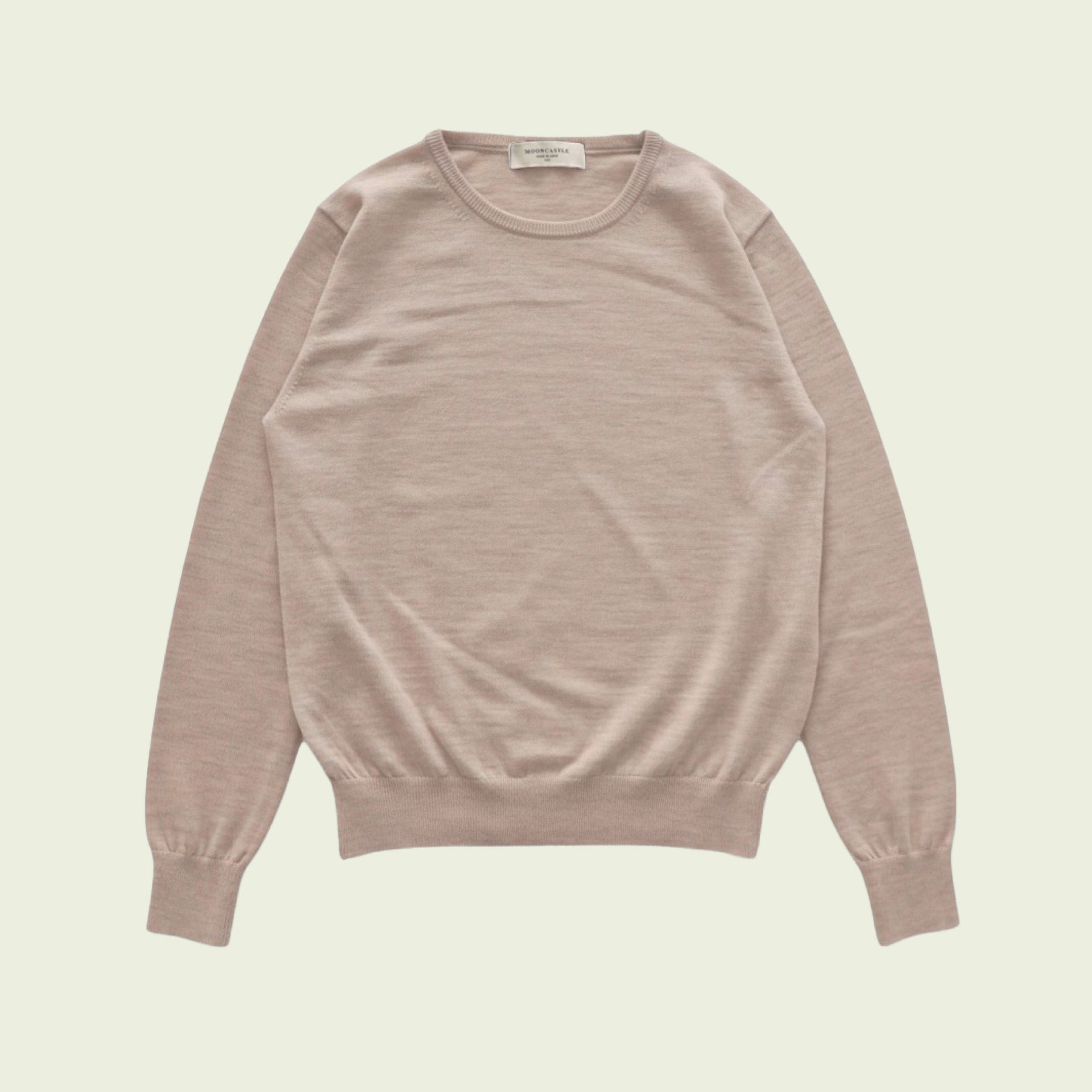 【WOMEN】12G Lightweight Merino Wool Crewneck