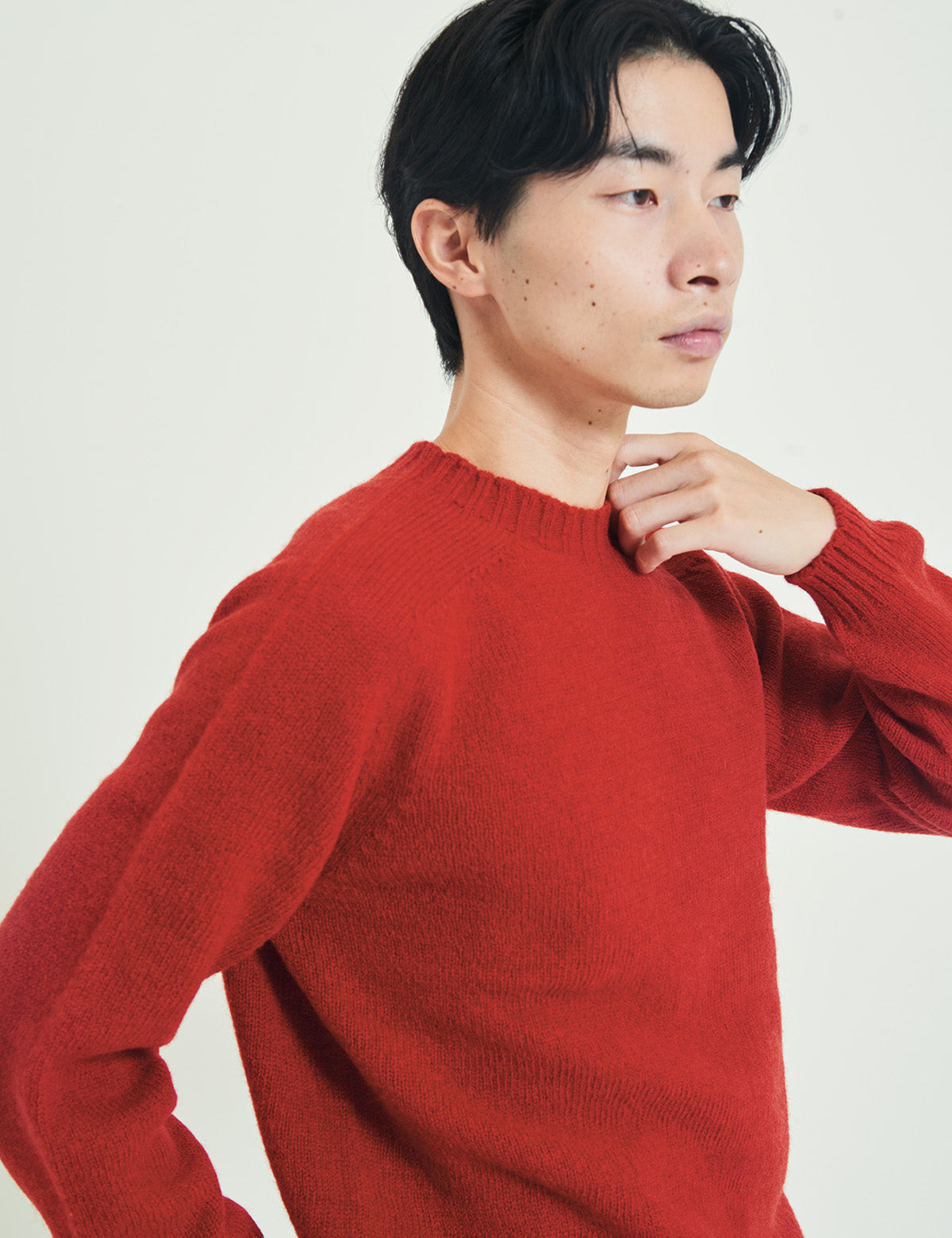 【UNISEX】SHETLAND WOOL CREWNECK SWEATER