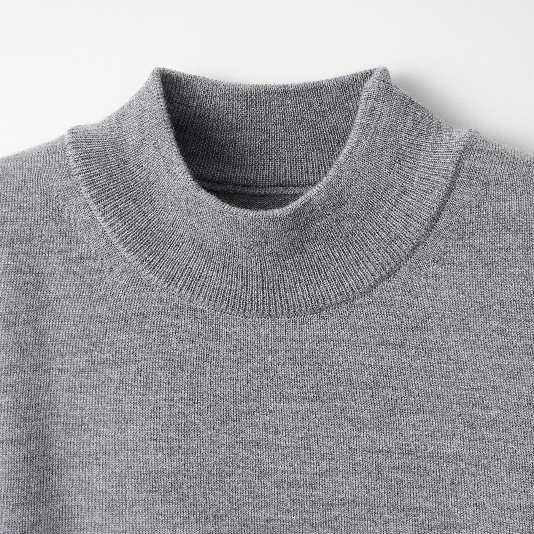 12G Lightweight Merino Wool Mockneck