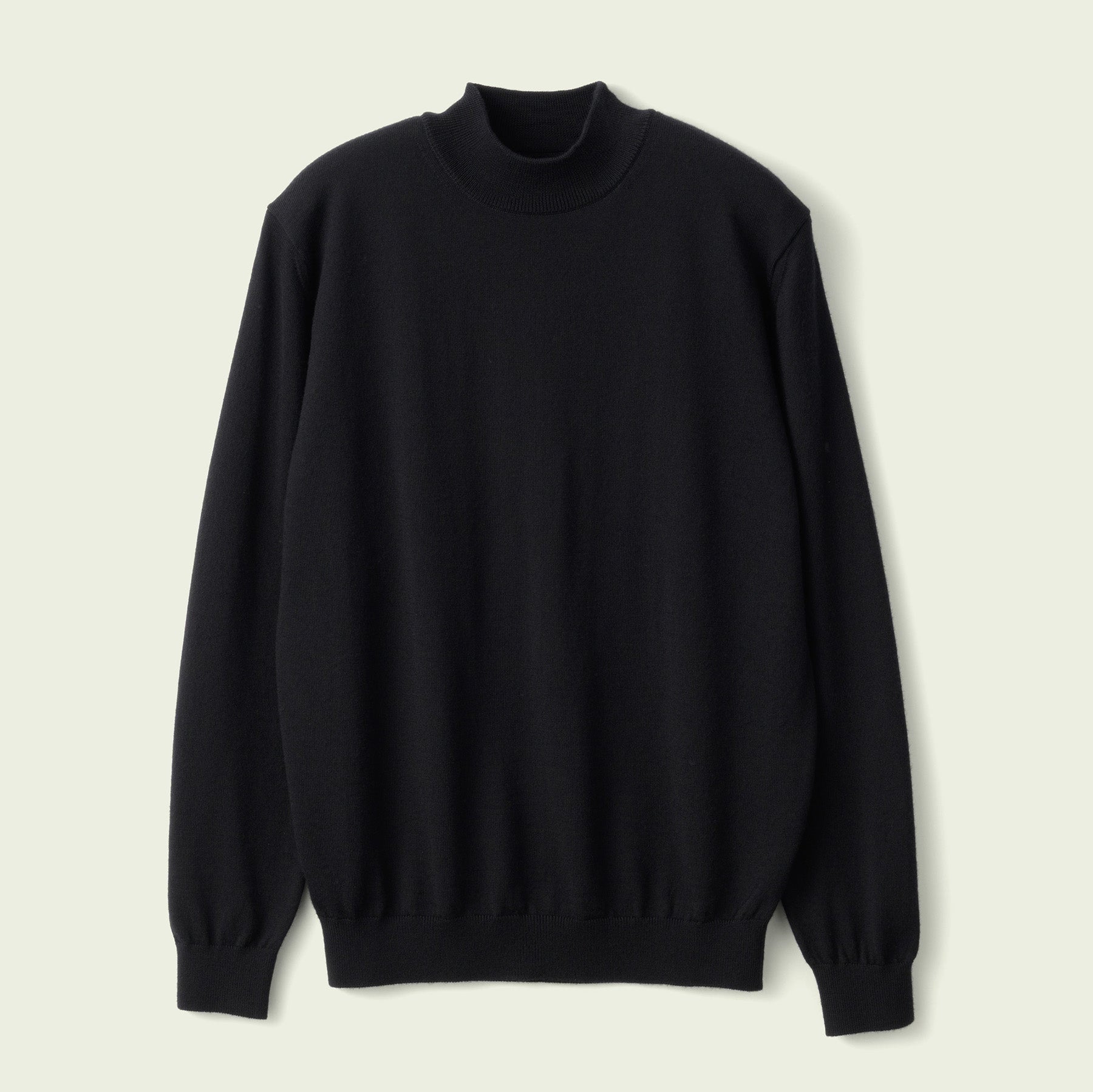 12G Lightweight Merino Wool Mockneck