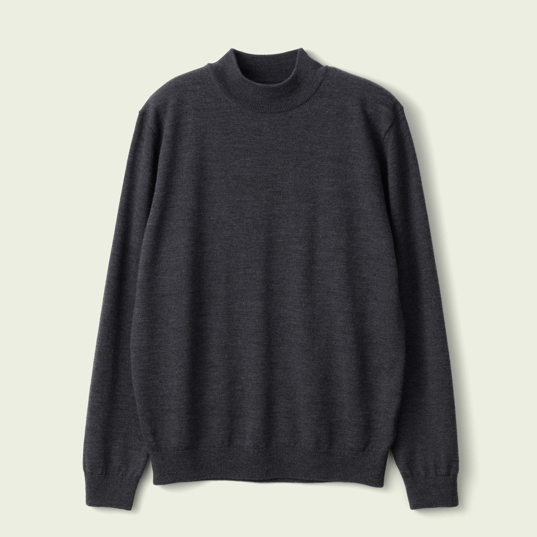 12G Lightweight Merino Wool Mockneck