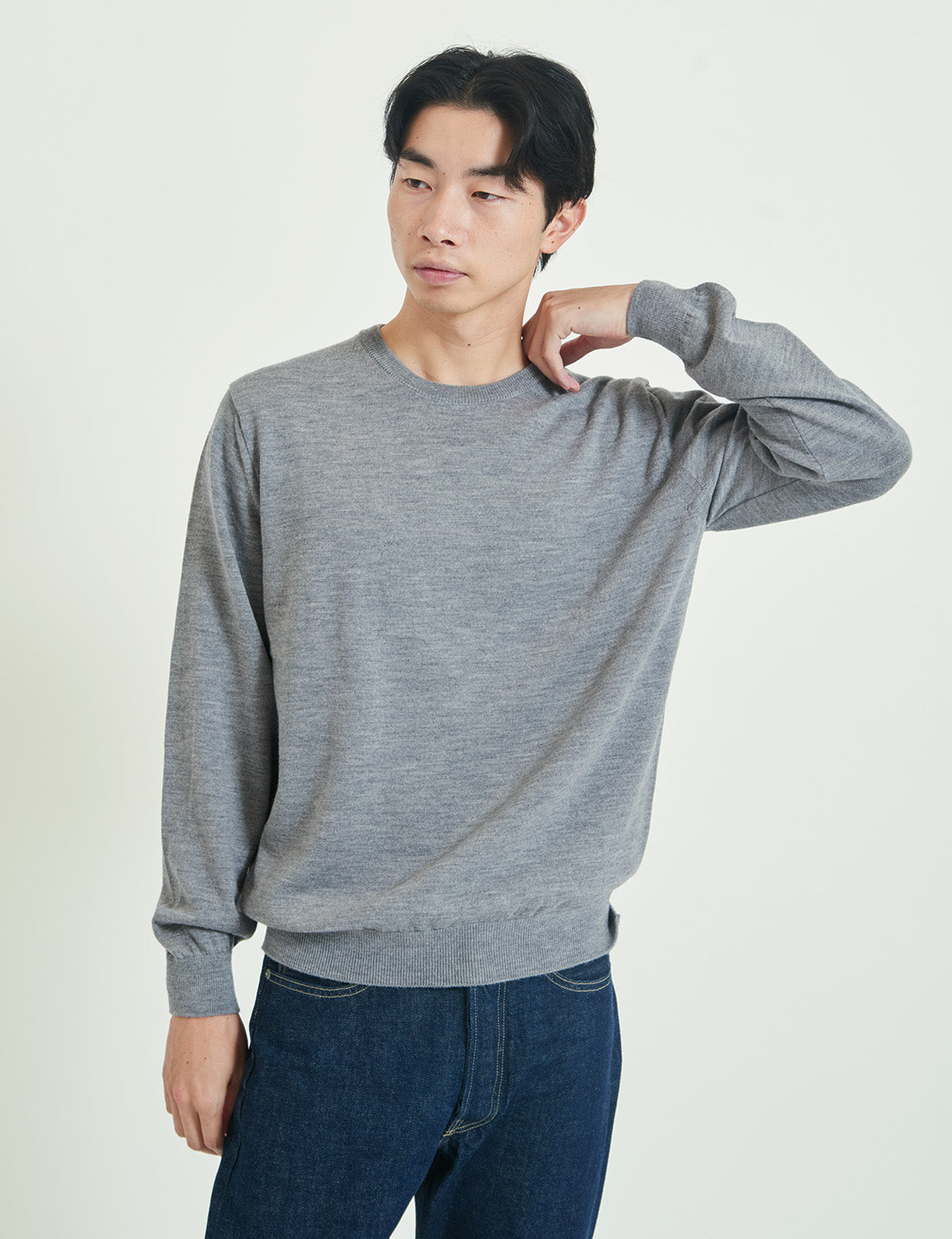 12G Lightweight Merino Wool Crewneck