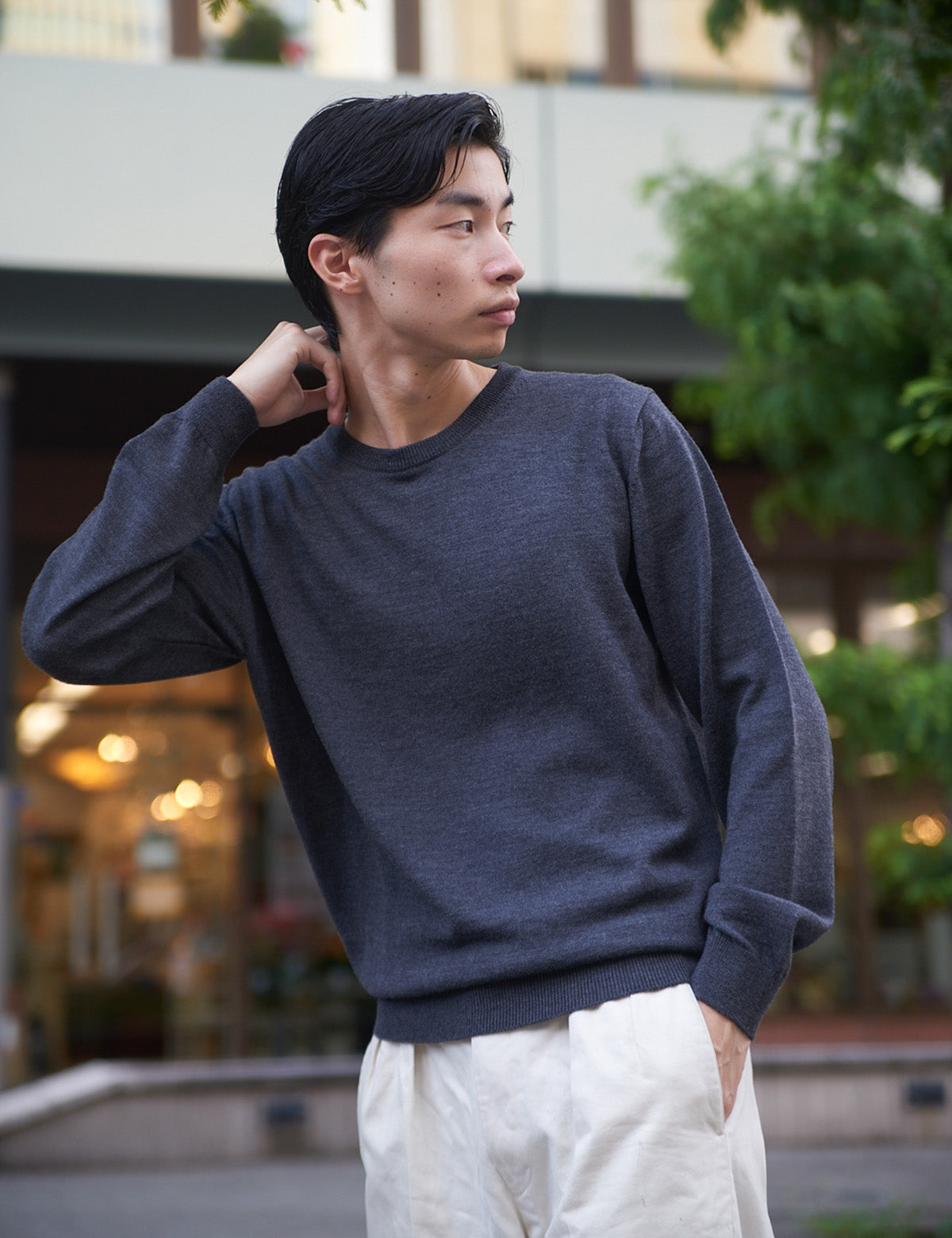 12G Lightweight Merino Wool Crewneck