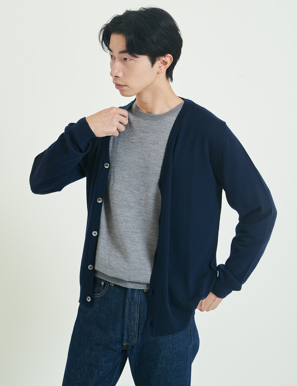 12G Merino Wool Cardigan