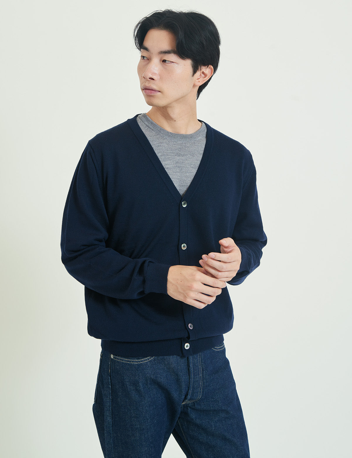 12G Merino Wool Cardigan