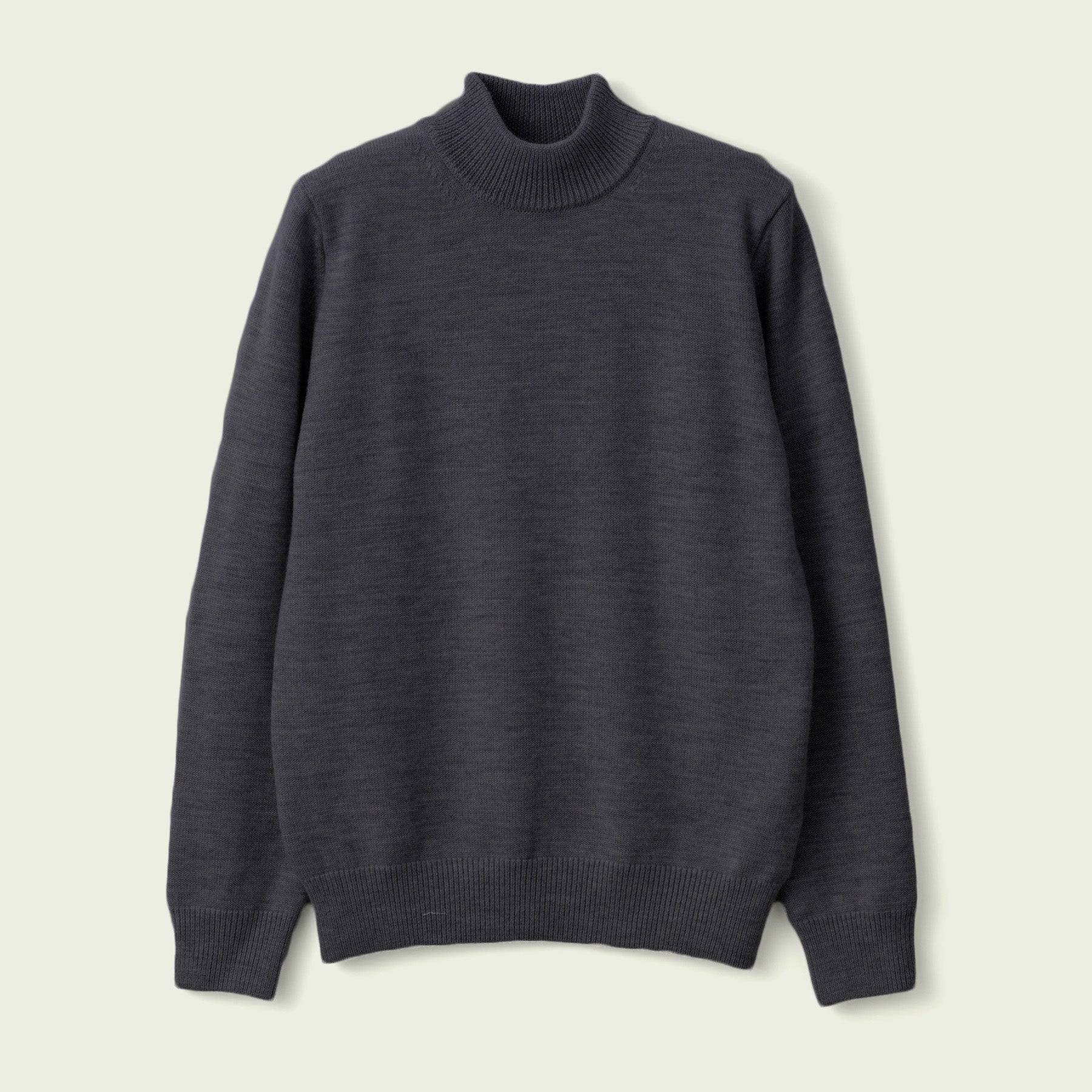 トップス MOONCASTLE Wool Heavy Weight Mock Neck 7G Heavyweight Merino Wool Mockneck