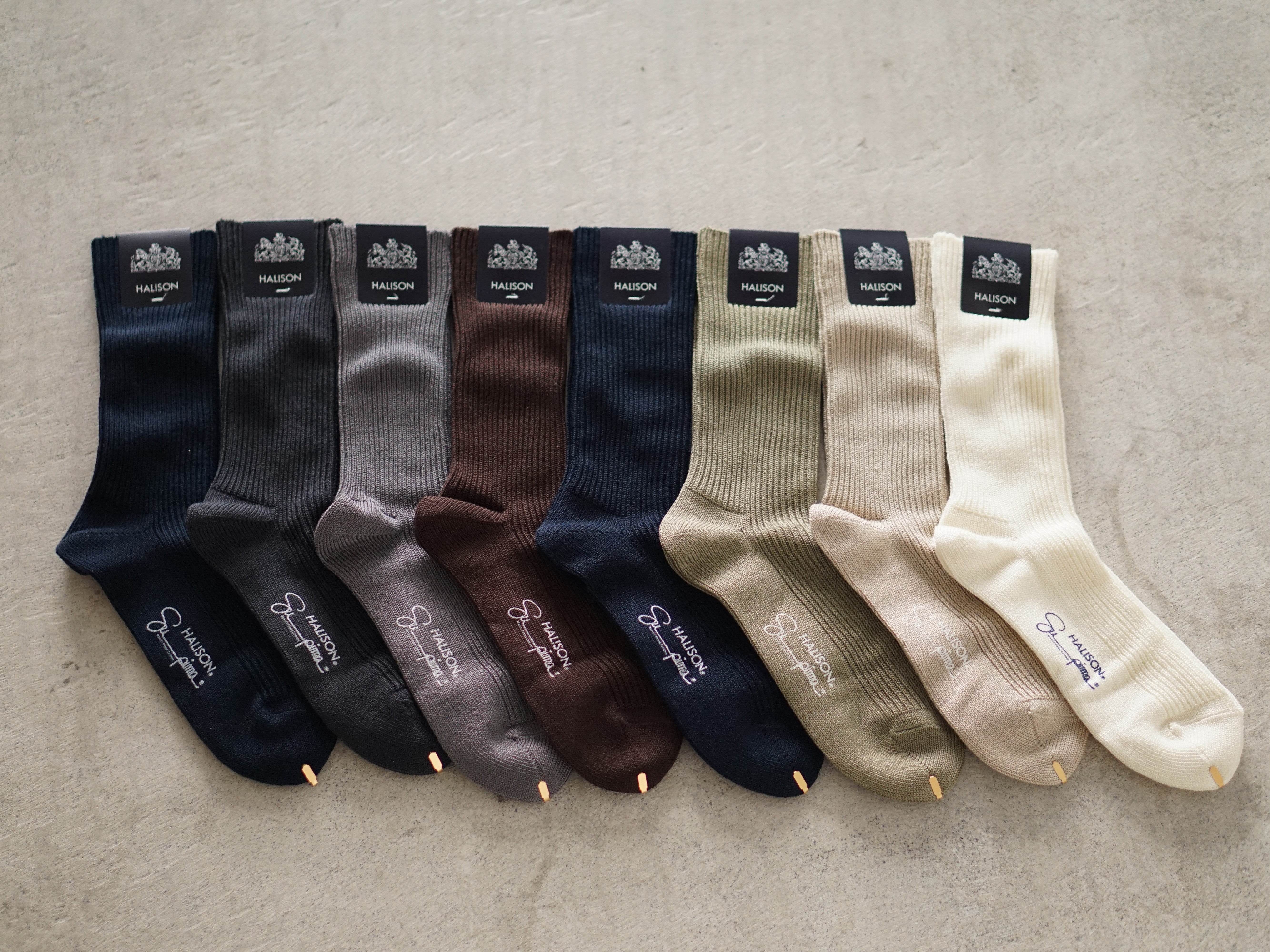 HALISON  Supima Rib Socks