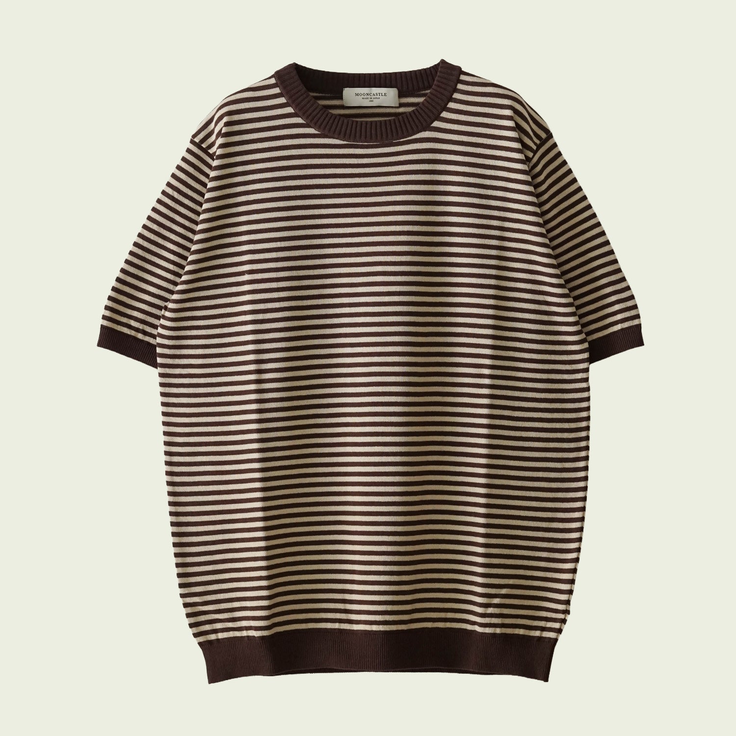 ICE COTTON BORDER SHORT CREWNECK